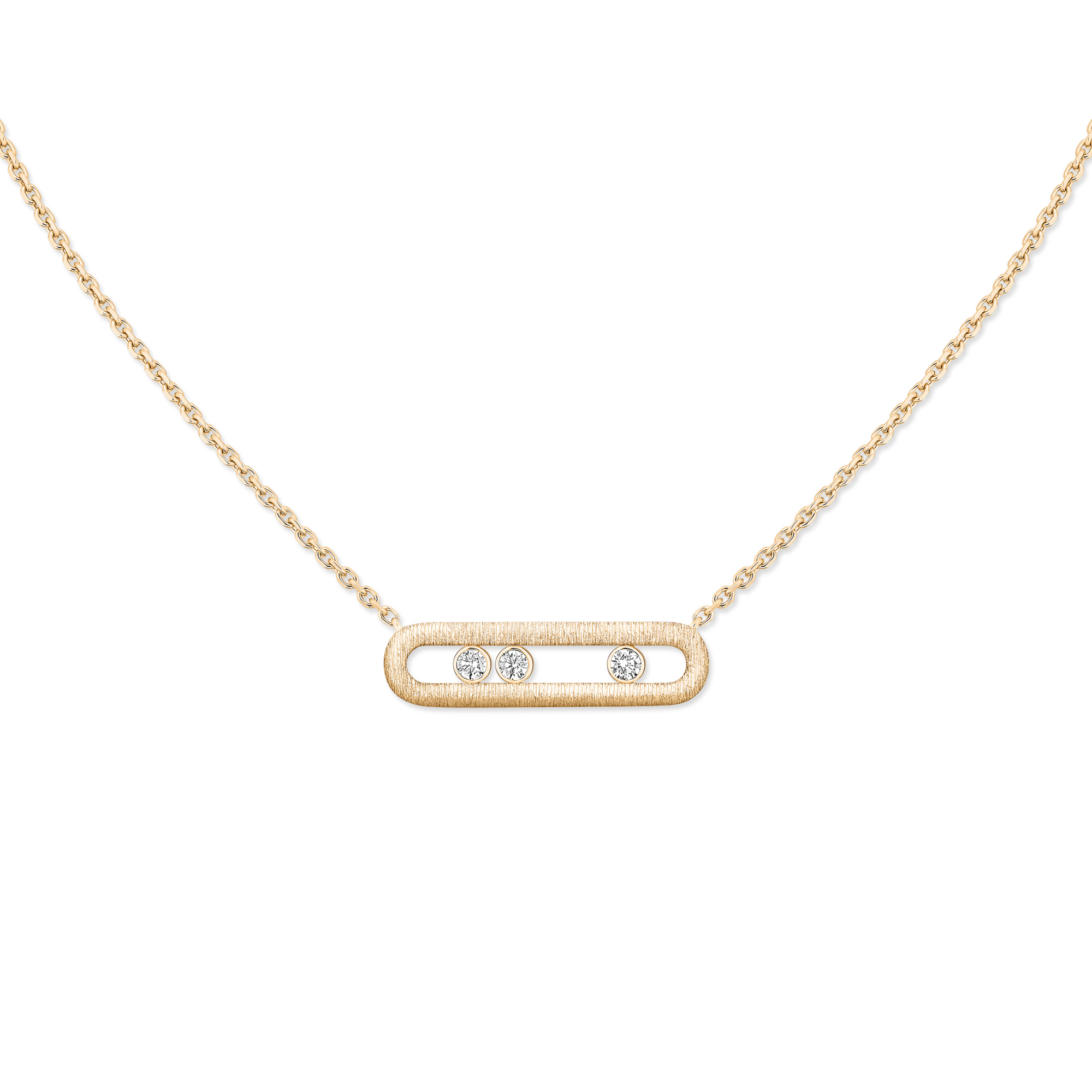 Messika Move Classique Ciselé Halskette (Ref: 14667-YG)