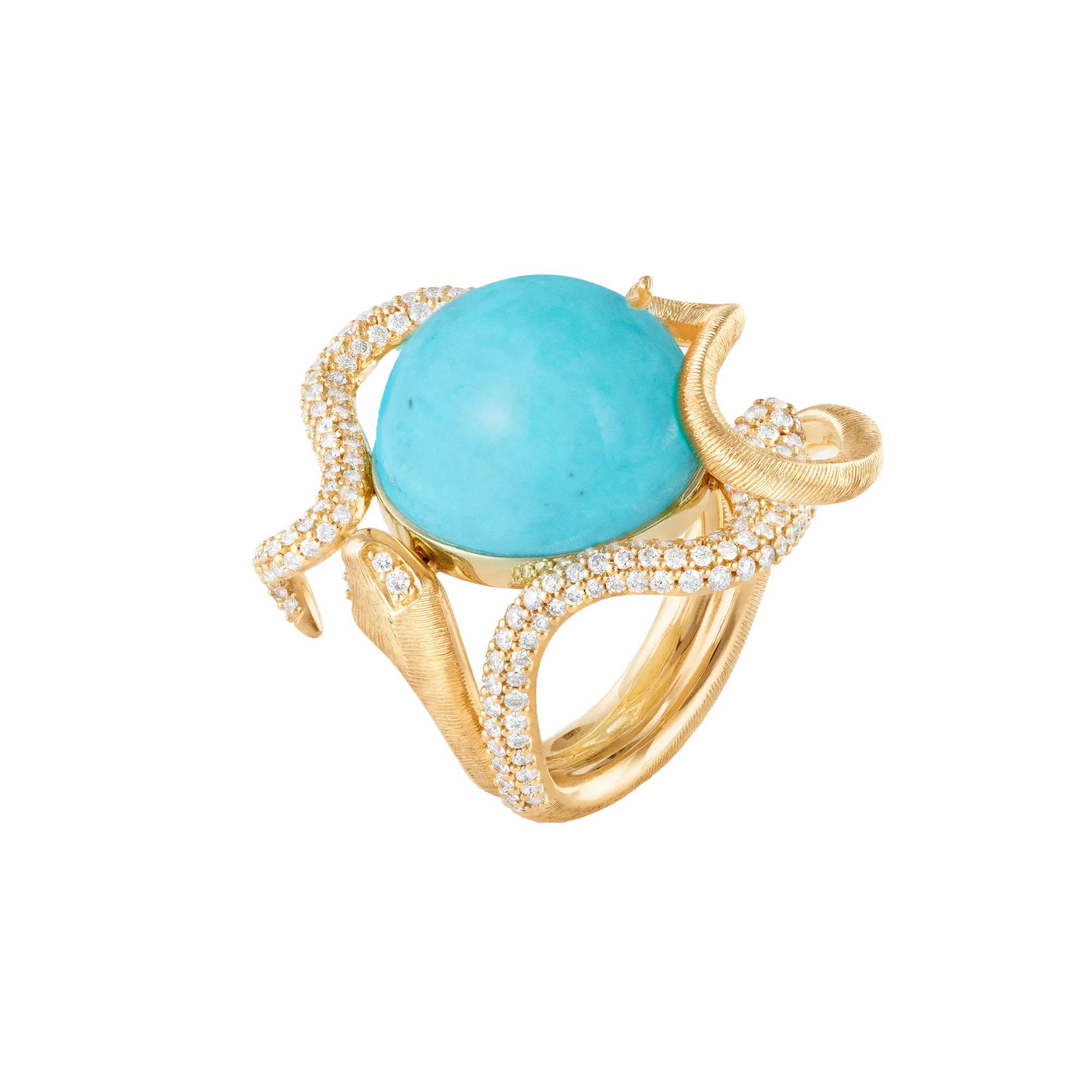 Ole Lynggaard Copenhagen Snakes Ring Pavé (Ref: A2962-403)