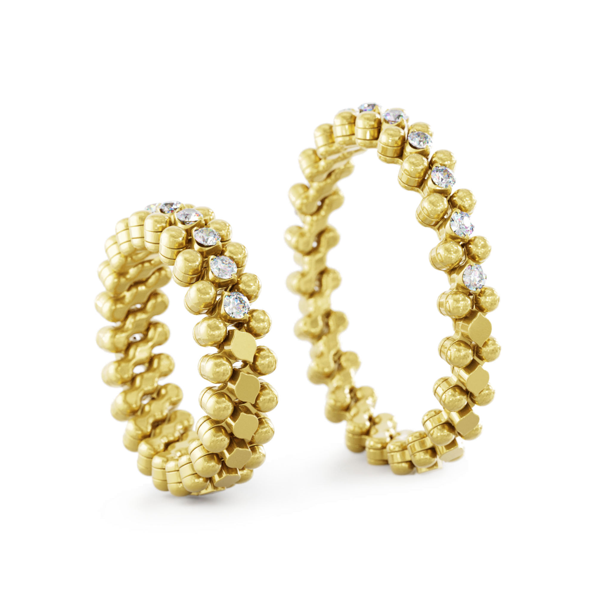 Serafino Consoli Brevetto Multi-Size Ring (Ref: RMS 3HM2 YG WD)