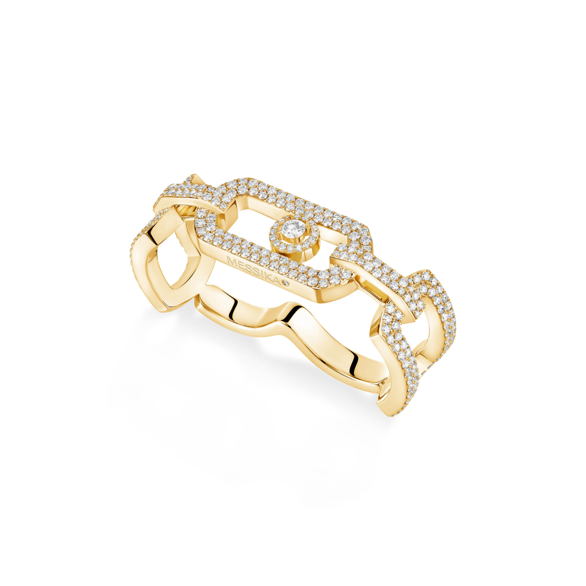 Messika So Move Zwei-Finger Diamantring (Ref: 13185-YG)