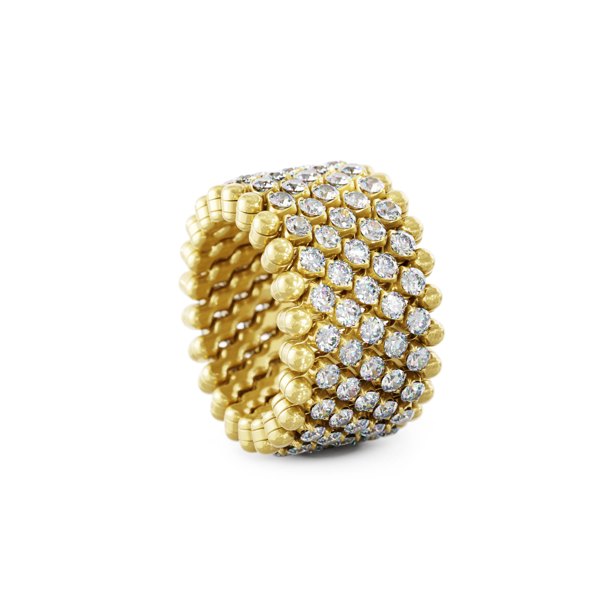 Serafino Consoli Brevetto Multi-Size Ring (Ref: RMS 7M2 YG WD)