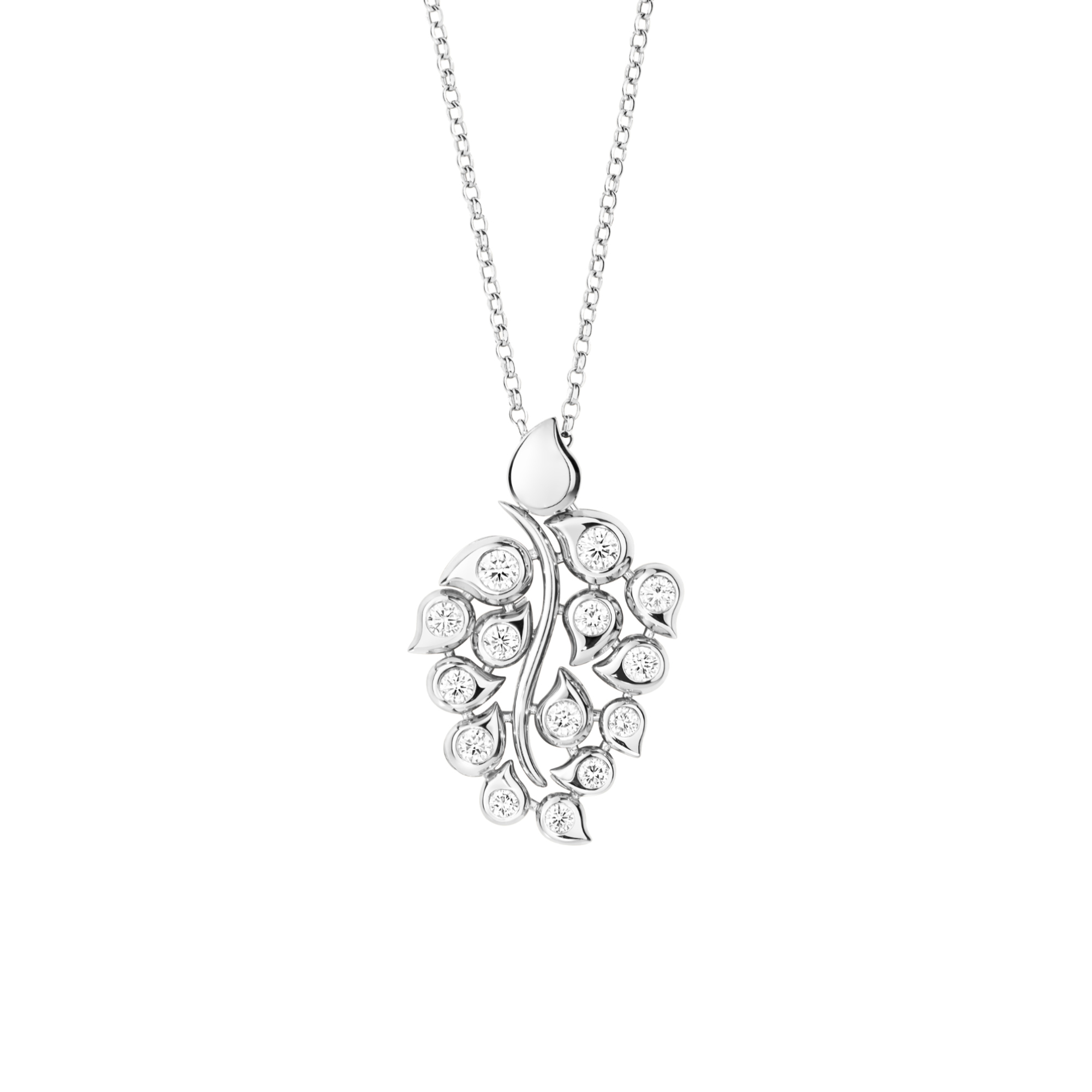 Tamara Comolli SNOWFLAKES Anhänger Leaf Classic  (Ref: P-SF-L-Cl-wg)