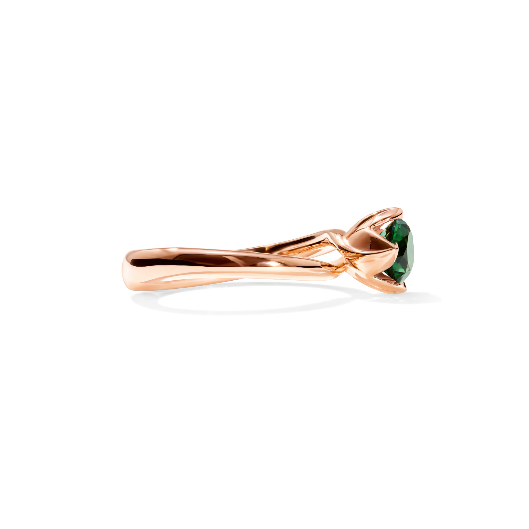 Tamara Comolli TULIP Ring XS mit grünem Turmalin (Ref: R-TUL-xs-TuGr-rg)