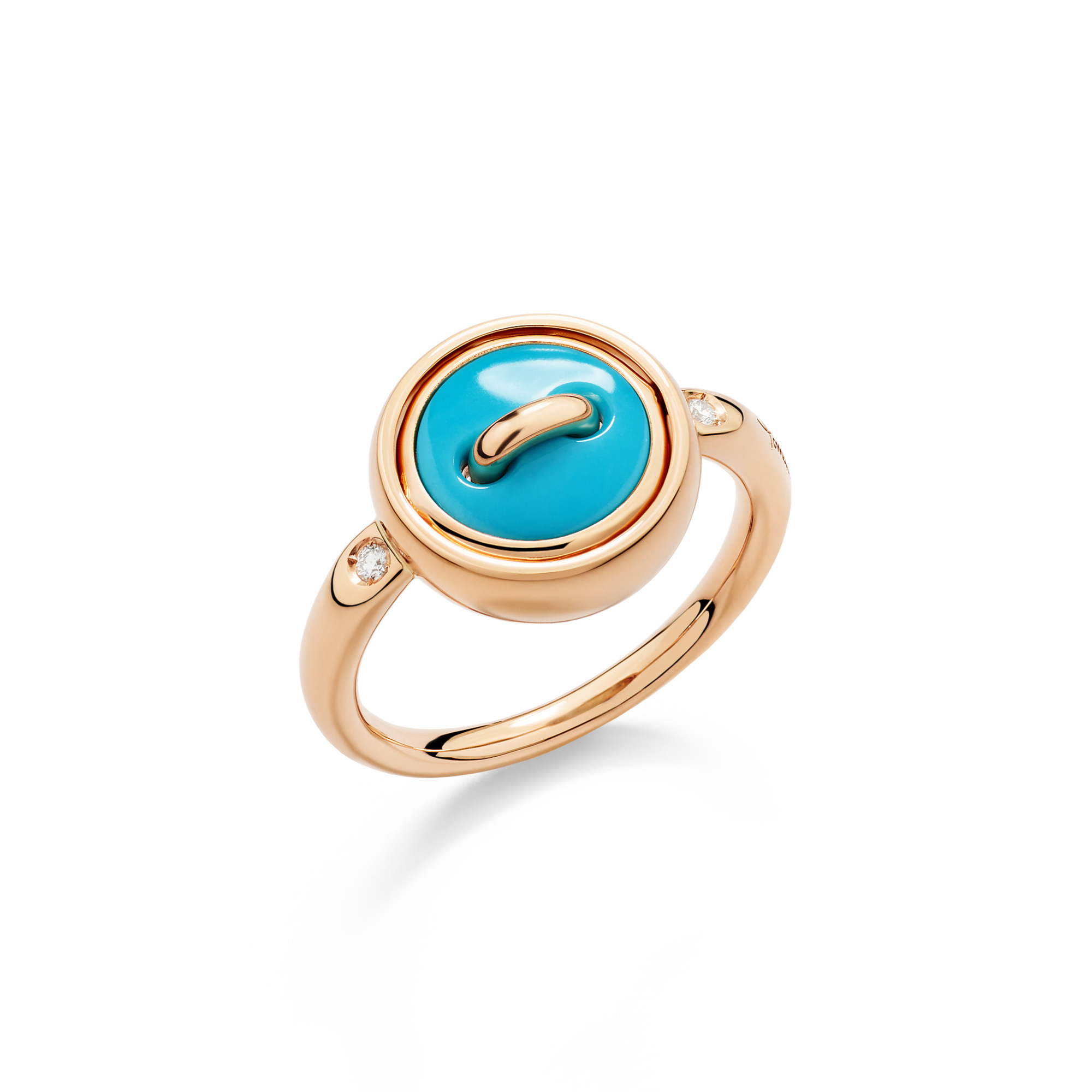 Pomellato Pom Pom Dot Wendbarer Ring (Ref: PAC5031O7WHRDB0TU)