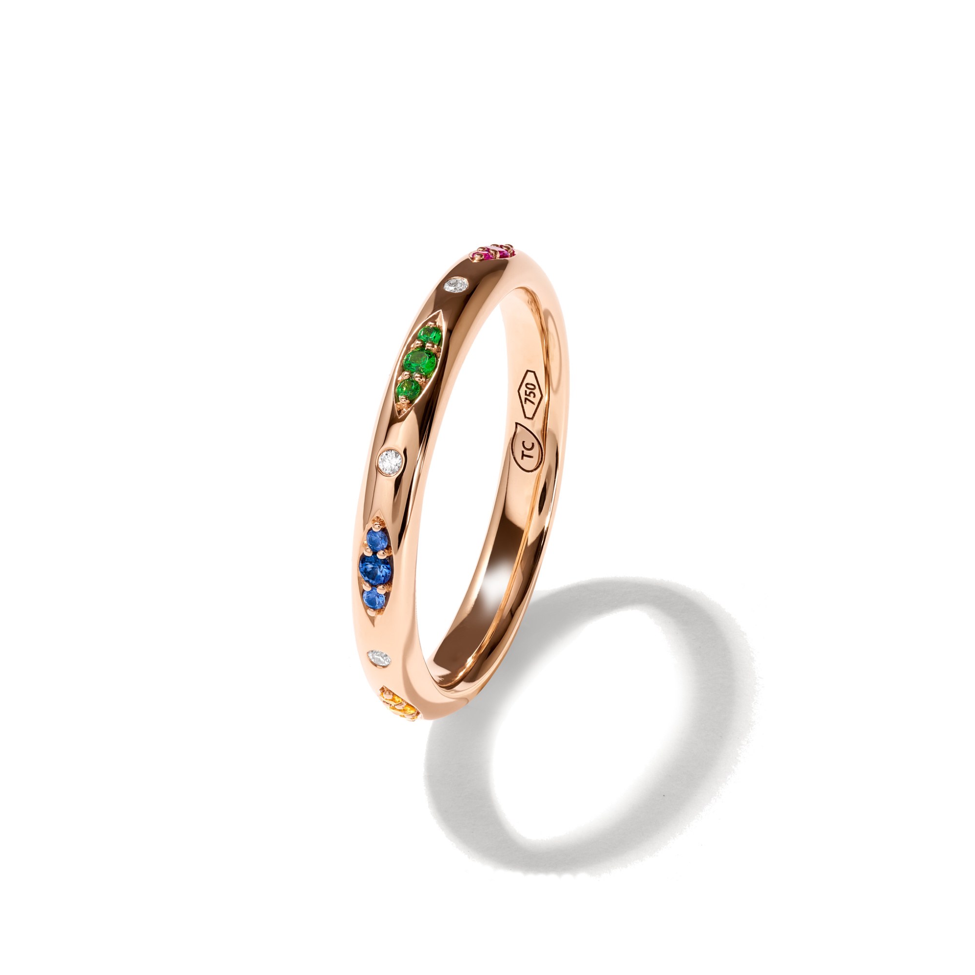 Tamara Comolli GYPSY Bandring Pavé  'Candy' (Ref: R-Gyp-B-CanP-rg)