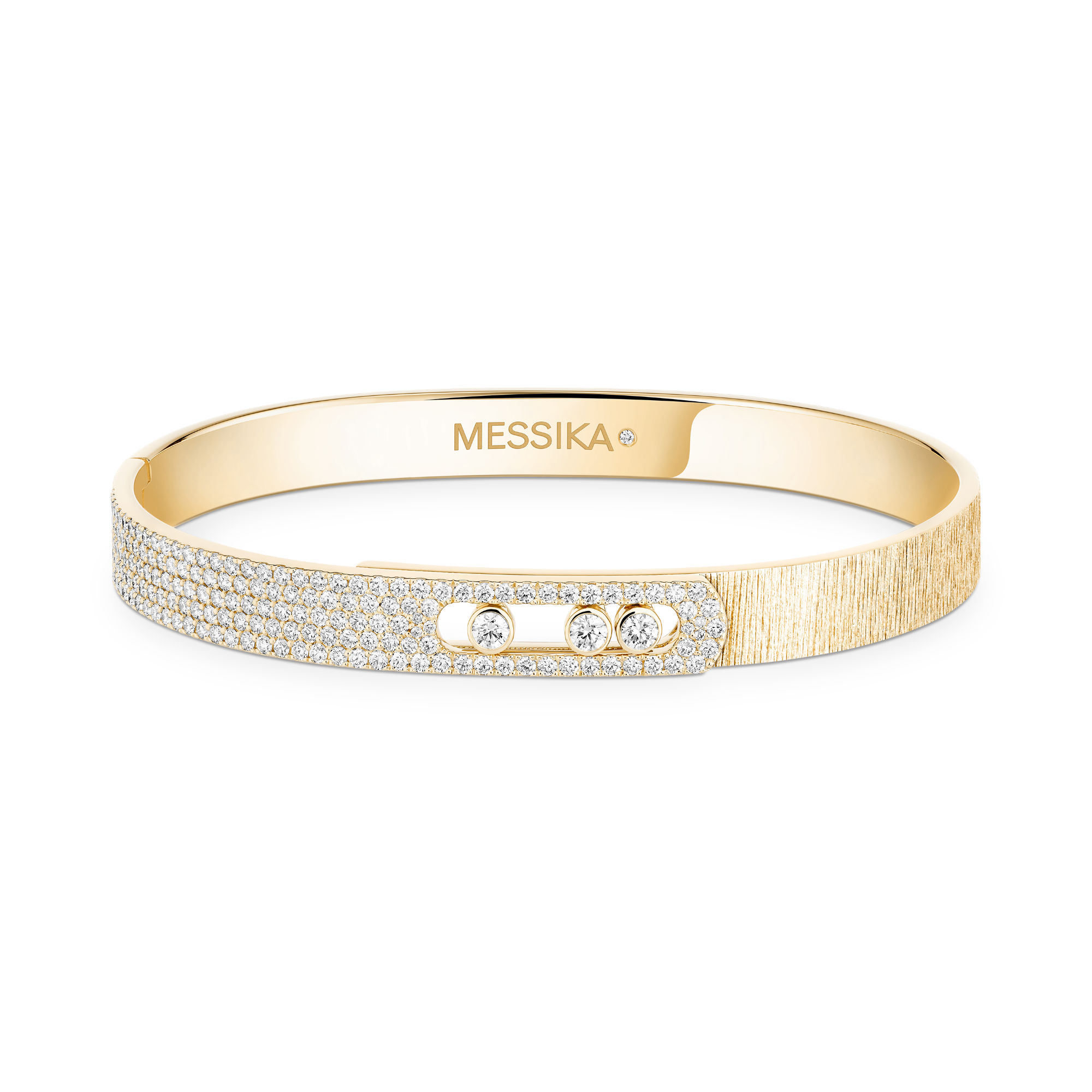 Messika Move Noa Ciselé Armreif (Ref: 14501-YG)