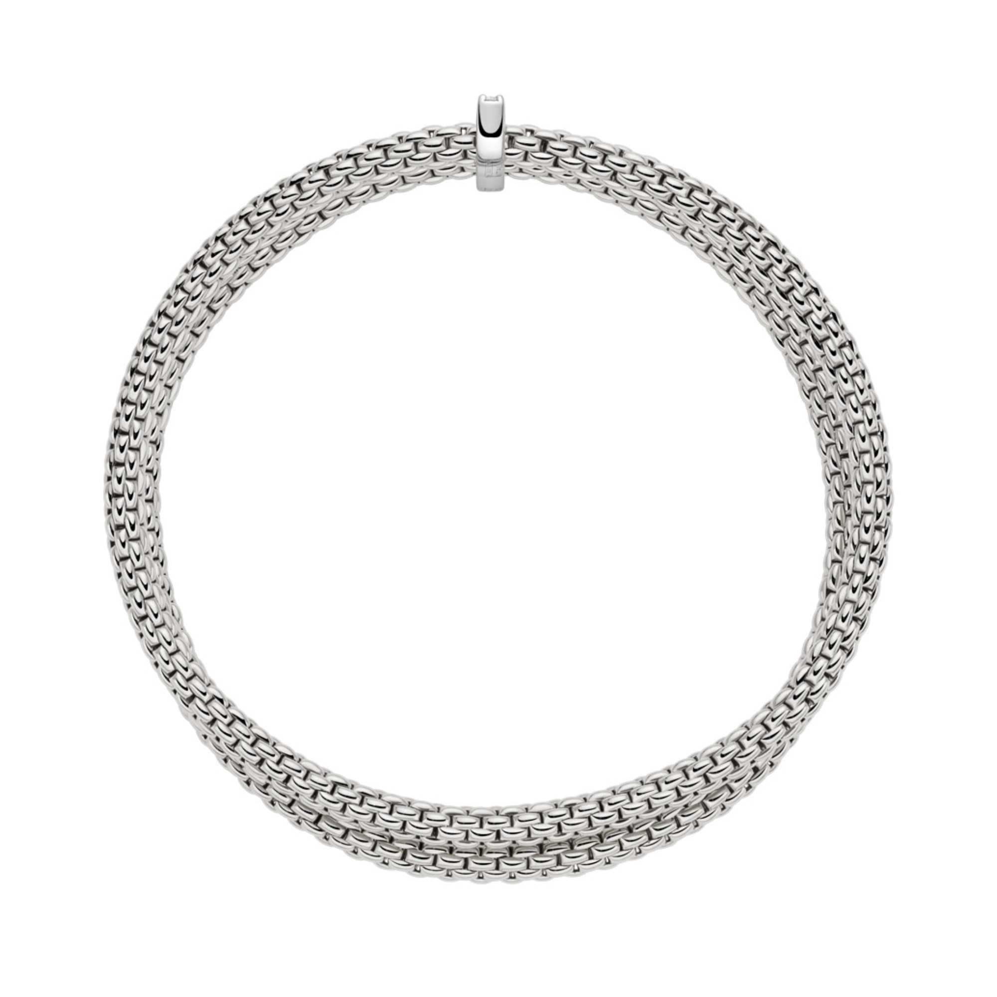 FOPE Prima doppeltes Mesh-Armband mit Diamantpavé (Ref: 74008BX_BB_B_XBX_0XS)