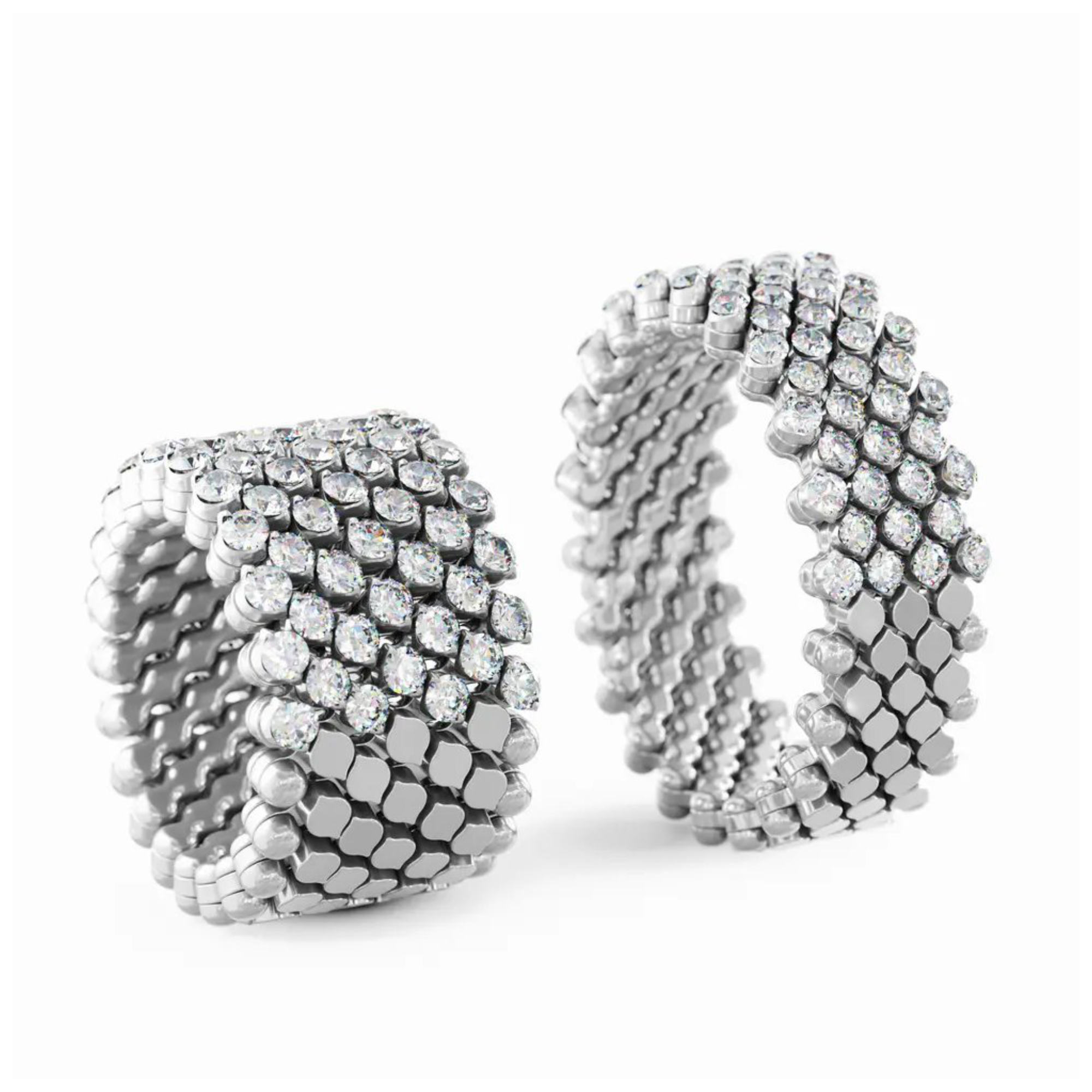 Serafino Consoli Brevetto Multi-Size Ring (Ref: RMS 7H2 WG WD)