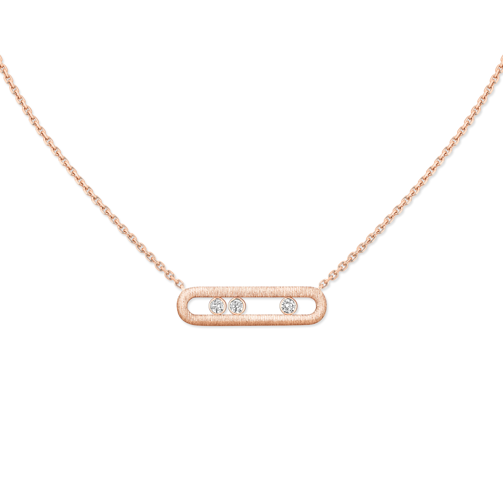 Messika Move Classique Ciselé Halskette (Ref: 14667-PG)