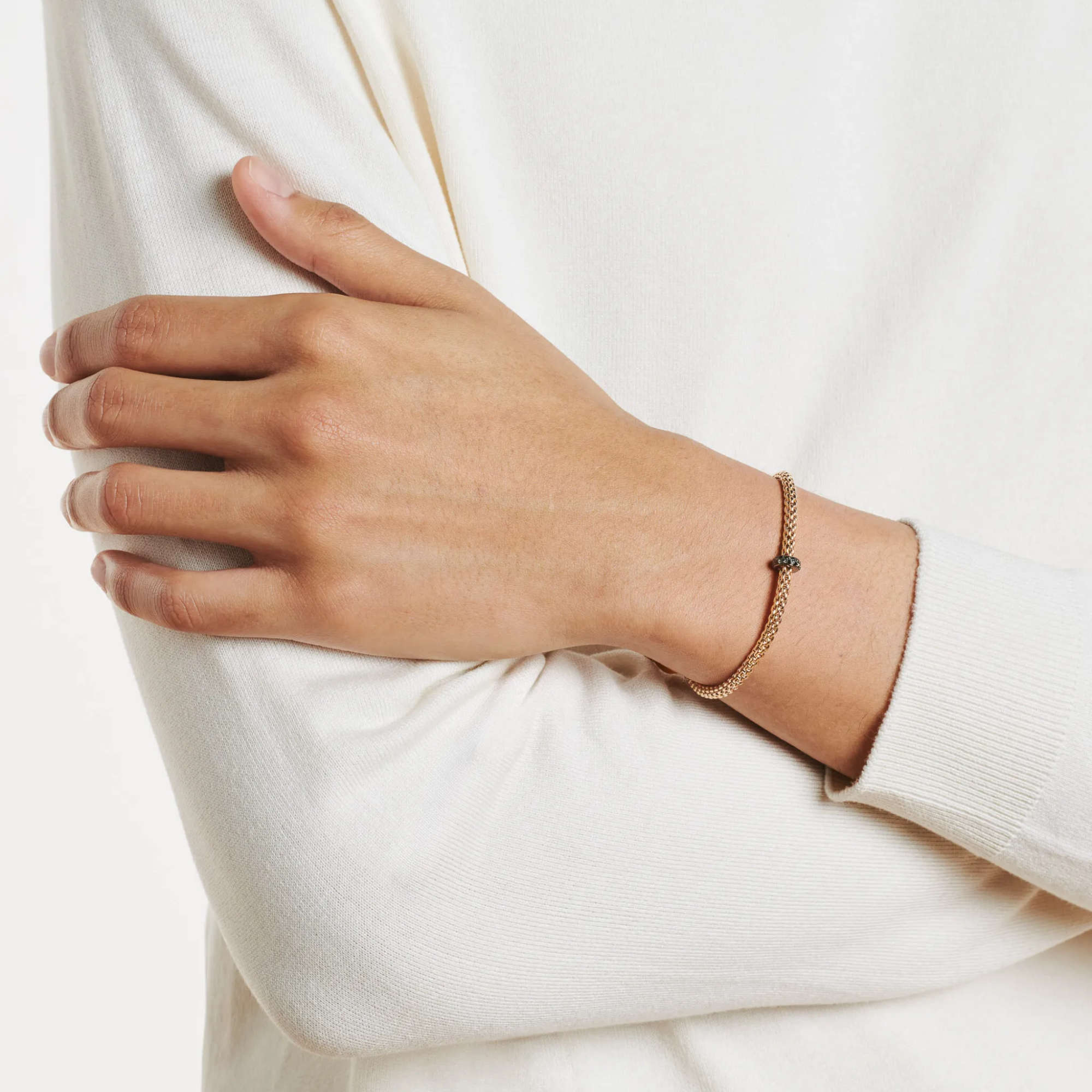 FOPE Prima Flex'it Armband mit schwarzen Diamanten (Ref: 74508BX_BN_R_X1X_0XS)