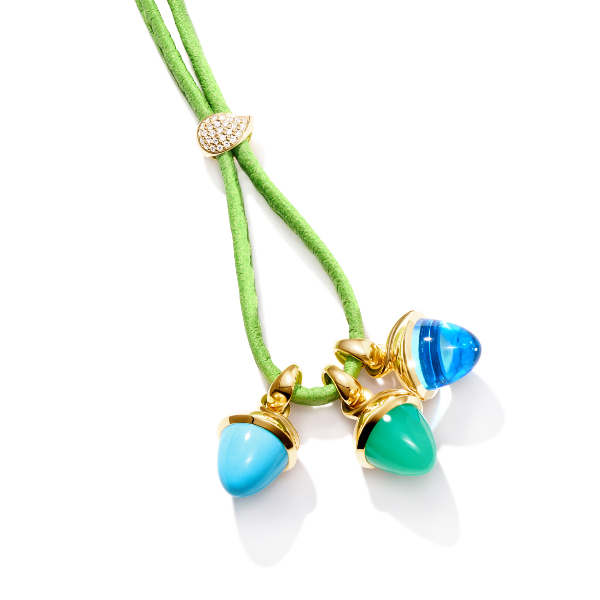 Tamara Comolli MIKADO Bouquet Anhänger Chrysoprase (Ref: P-MB-Chry-yg)