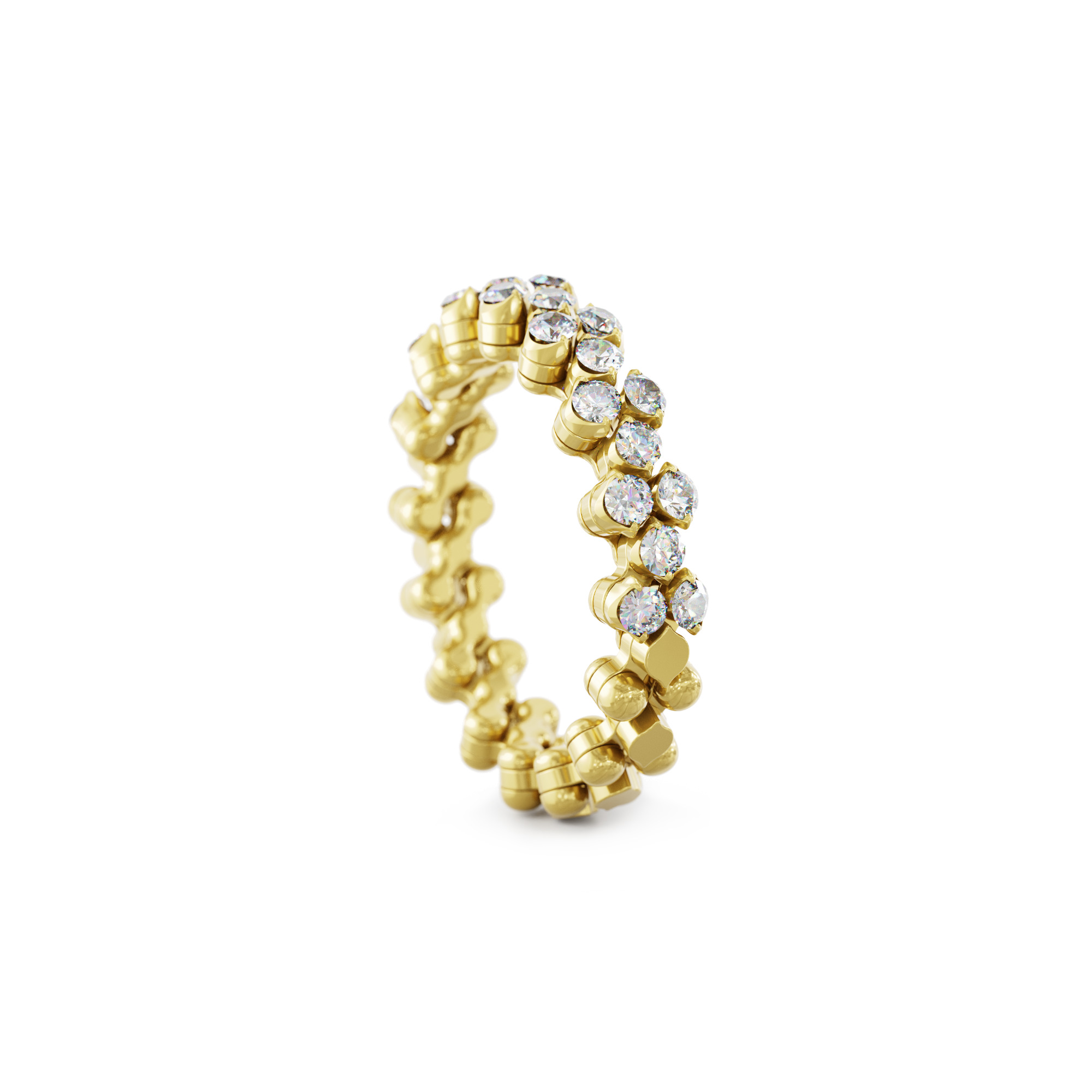Serafino Consoli Brevetto Multi-Size Ring (Ref: RMS 3H7 YG WD)