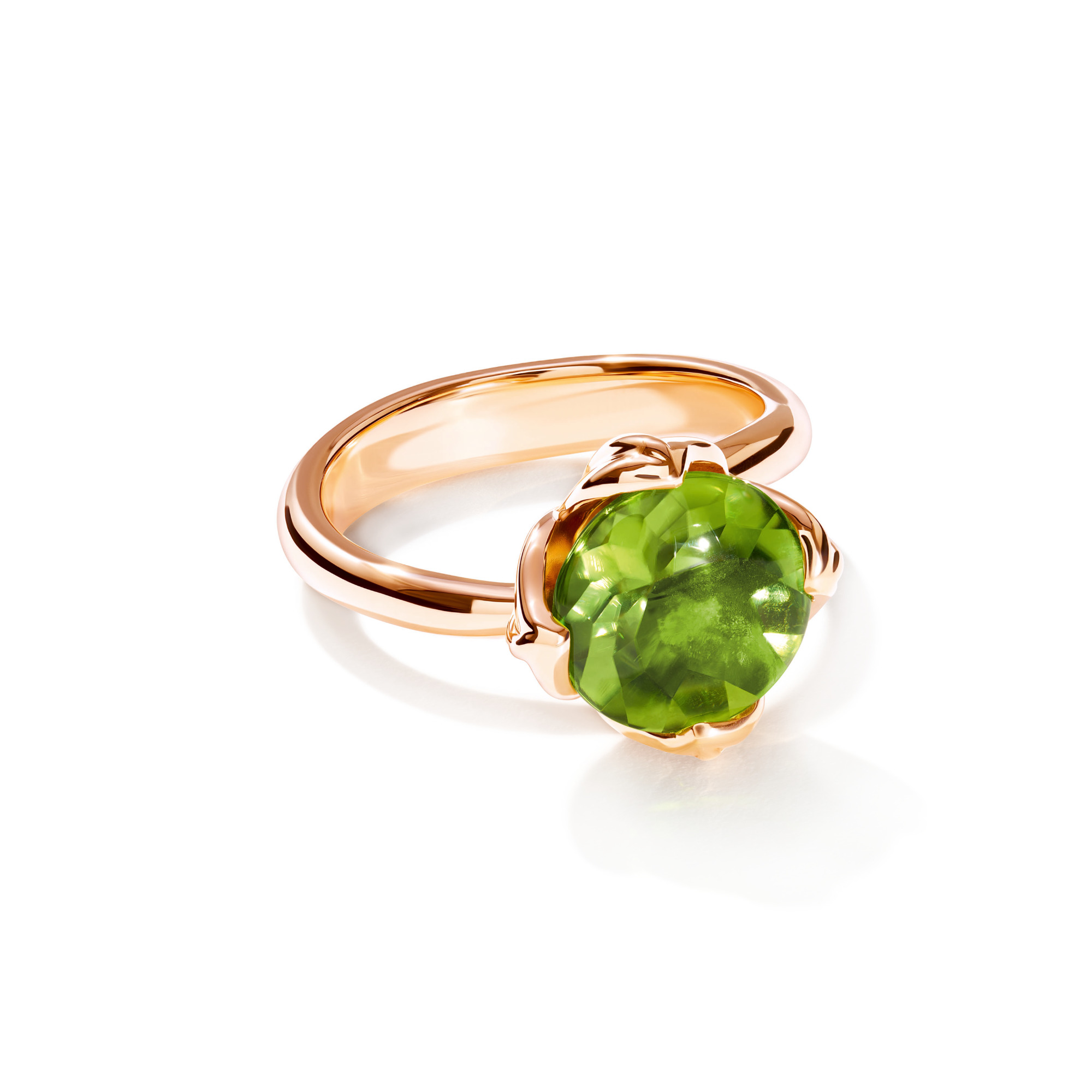 Tamara Comolli TULIP Ring Small mit Peridot (Ref: R-TUL-s-Per-rg)