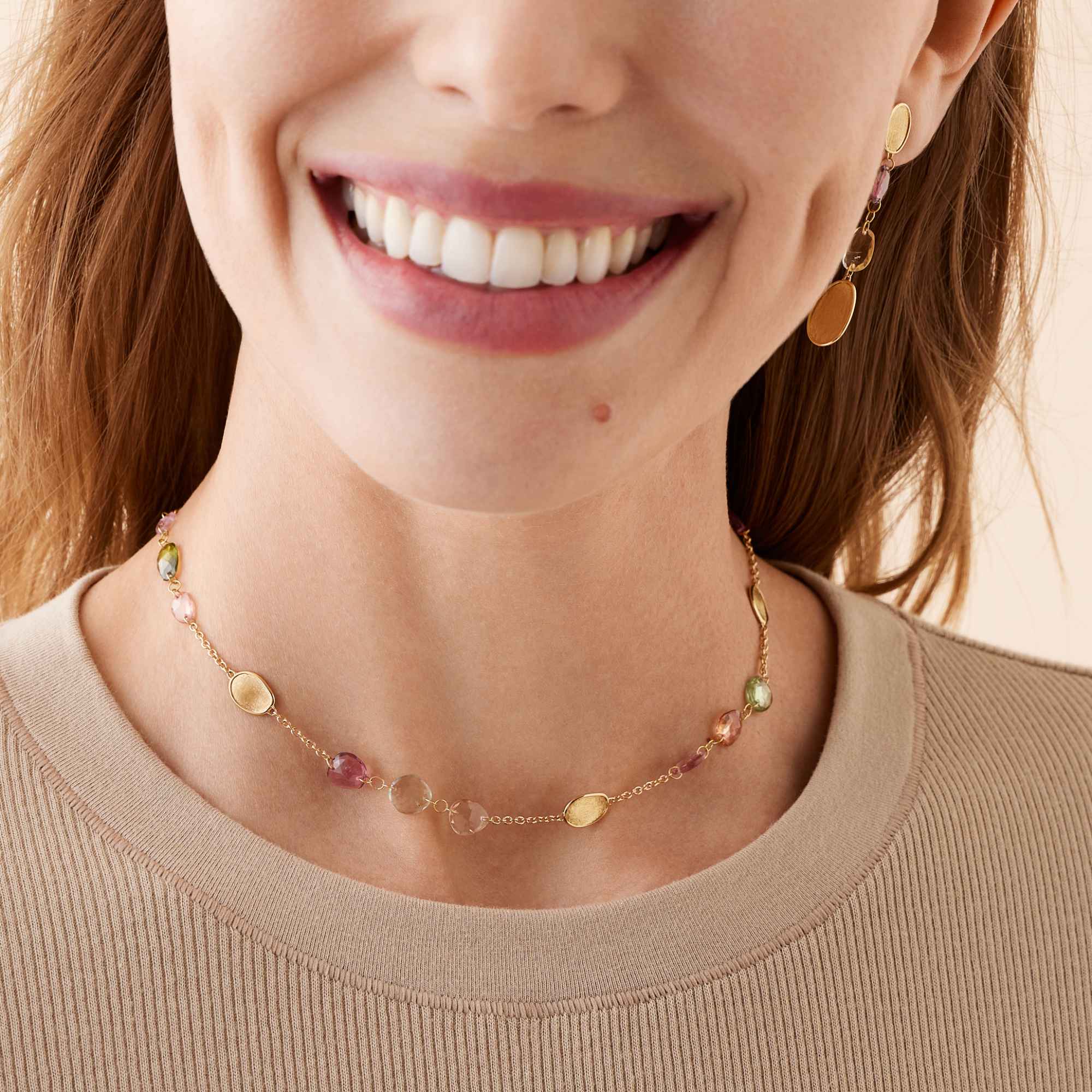 Marco Bicego Lunaria Color Halskette (Ref: CB2867 TM01 Y)