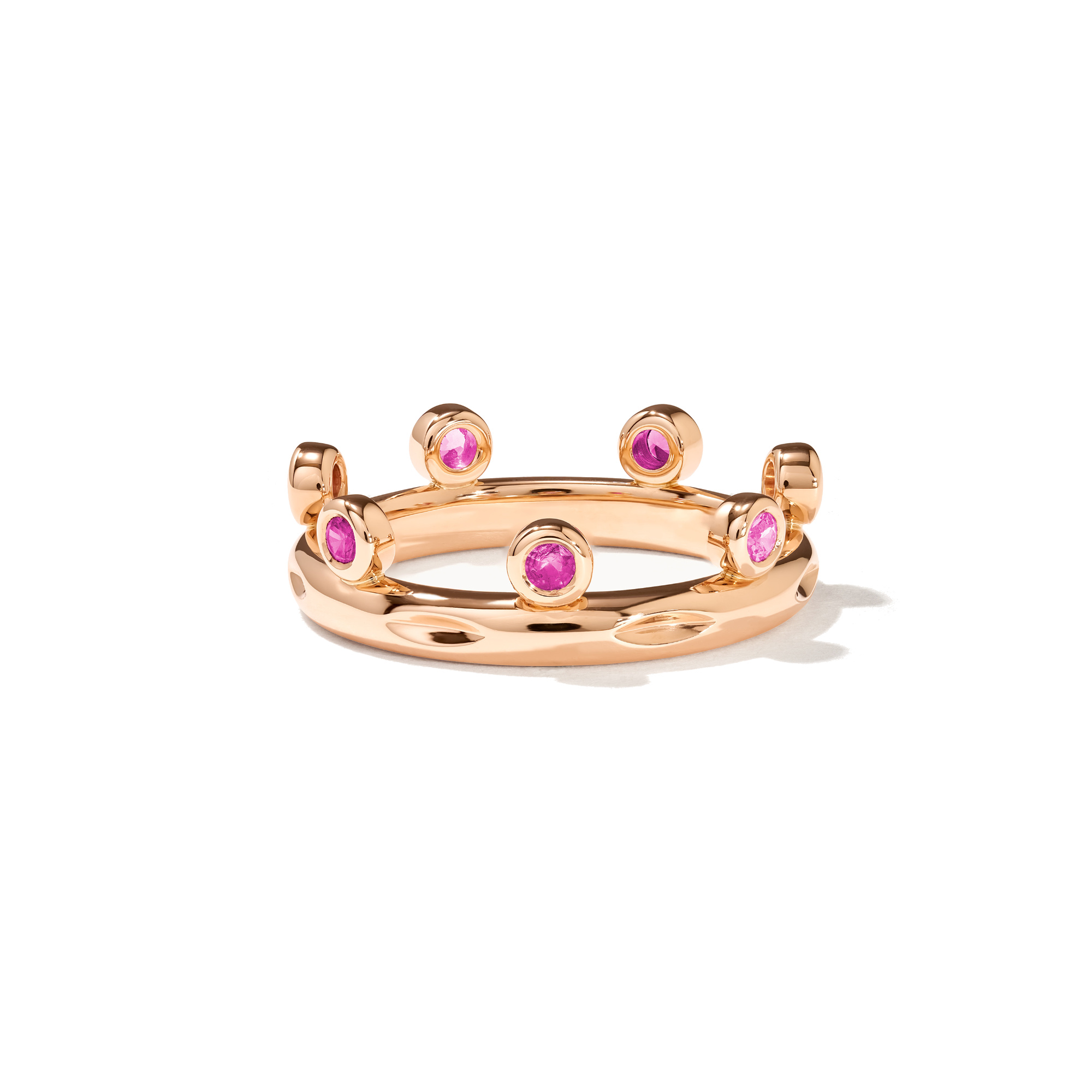 Tamara Comolli GYPSY Ring Crown Brilliant Cut 'Blush'  (Ref: R-Gyp-C-Br-Blu-rg)
