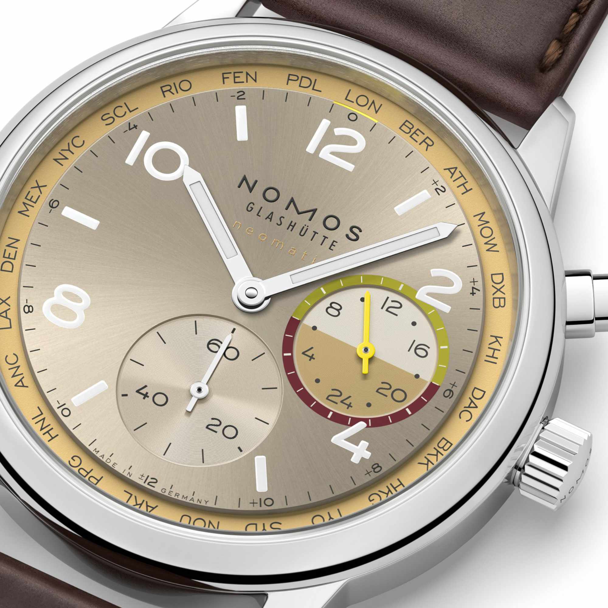 NOMOS Glashütte Club Sport Neomatik Worldtimer Reverie (Ref: 790.S11)