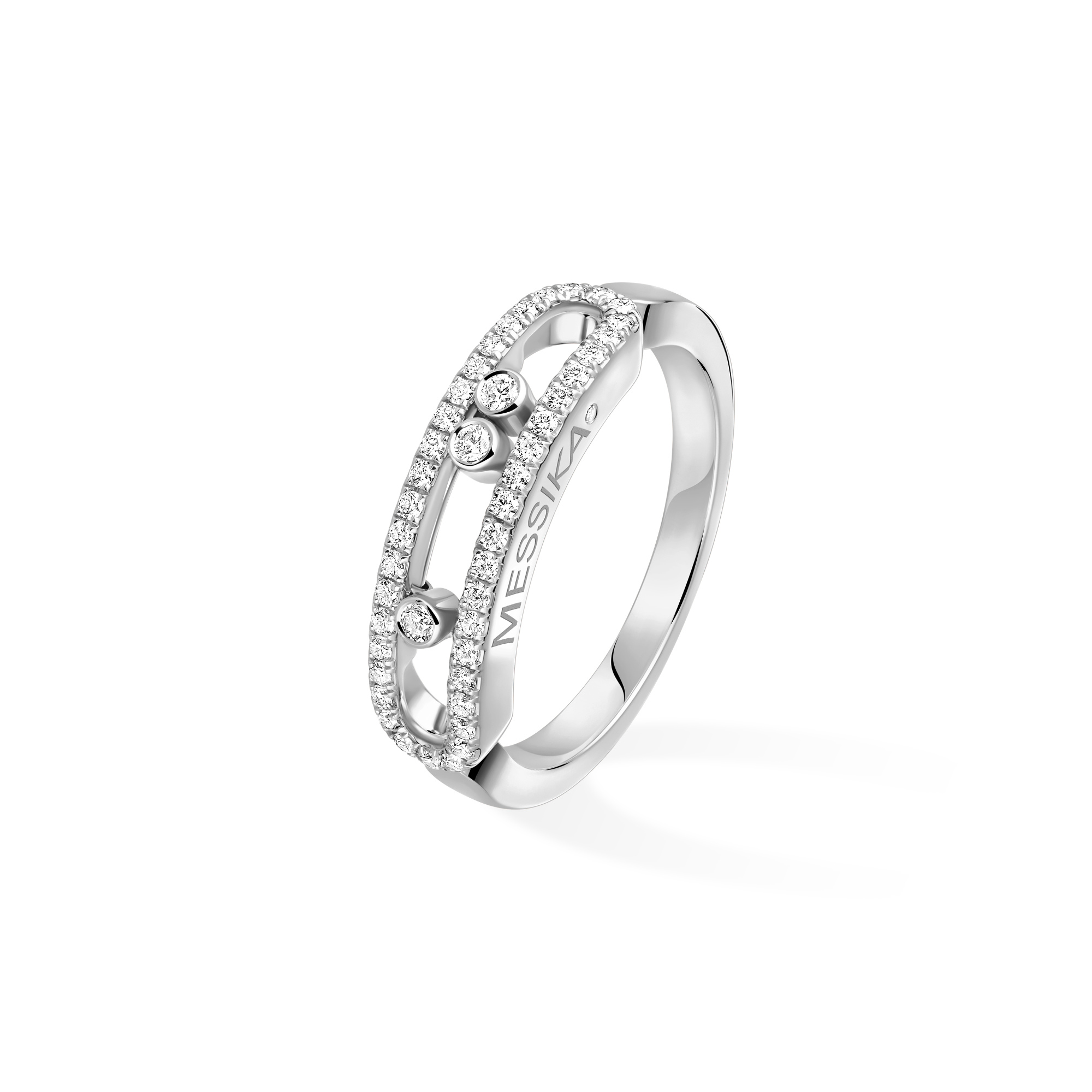 Messika Baby Move Classique Pavé Ring (Ref: 04683-WG)