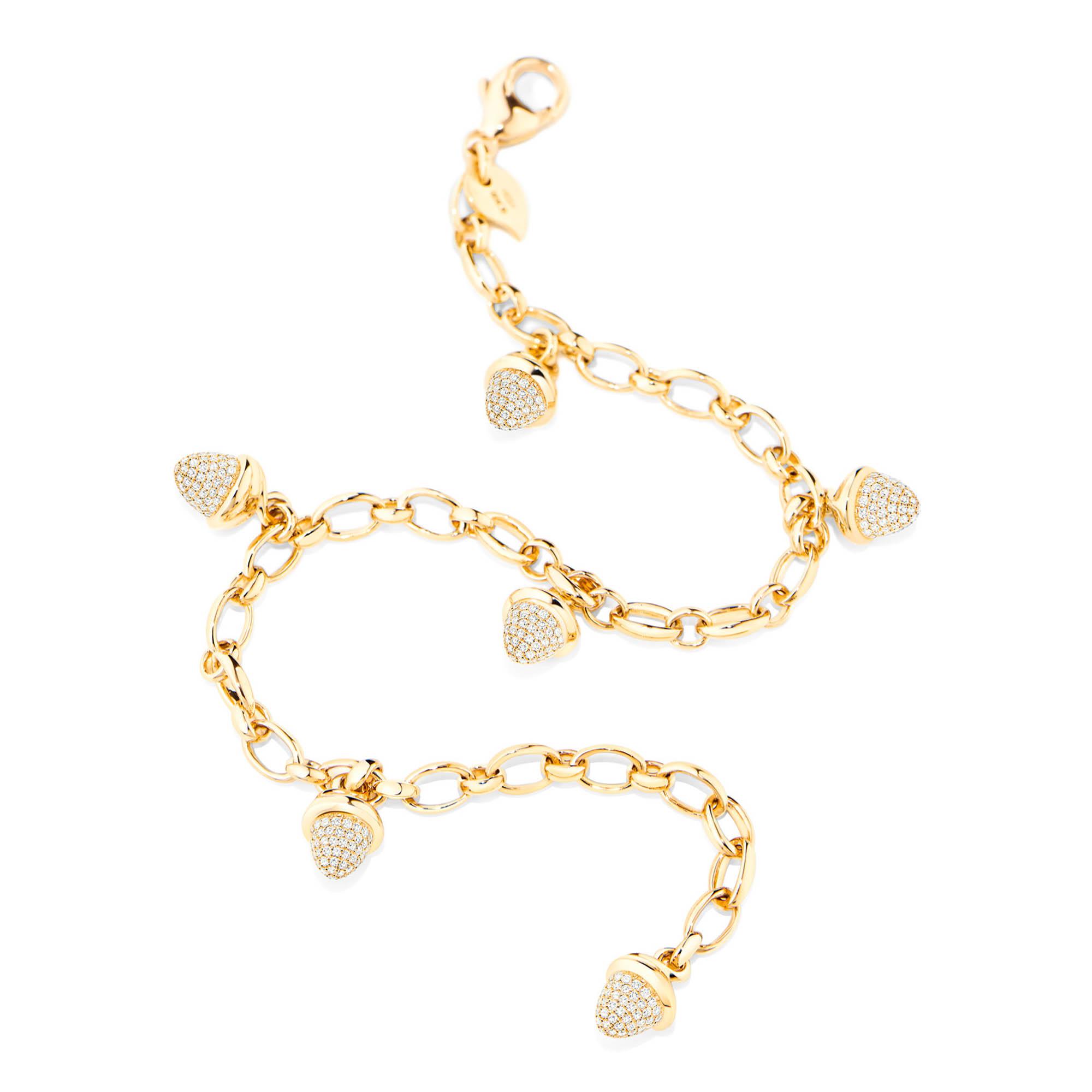 Tamara Comolli MIKADO Charm Diamant Pavé Armband (Ref: B-MC-Ch-p-yg)