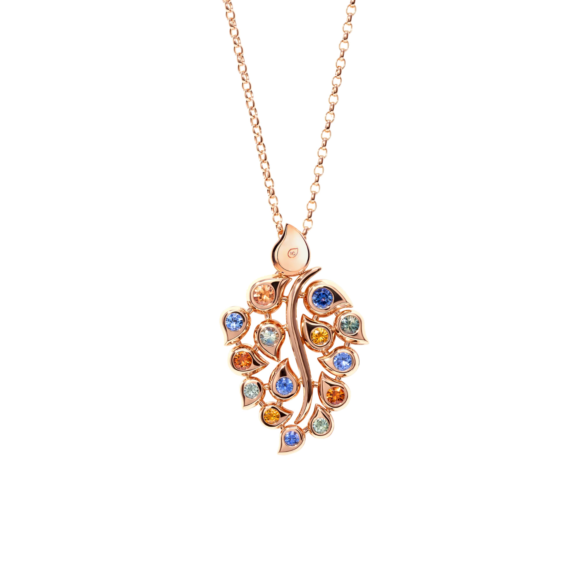 Tamara Comolli SNOWFLAKES Leaf Anhänger in 'Classic/Primaluce' (Ref: P-SF-L-ClPri-rg)
