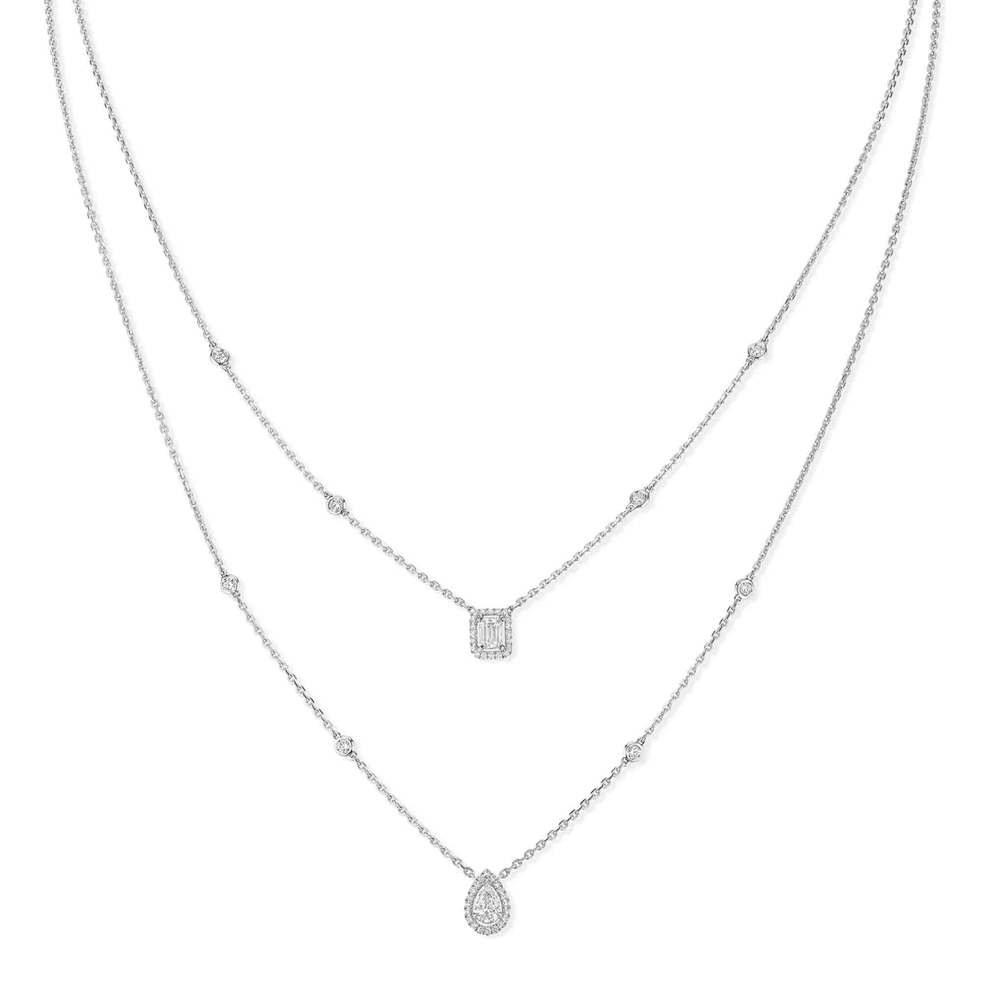 Messika My Twin 2 Rows Collier (Ref: 06506-WG)