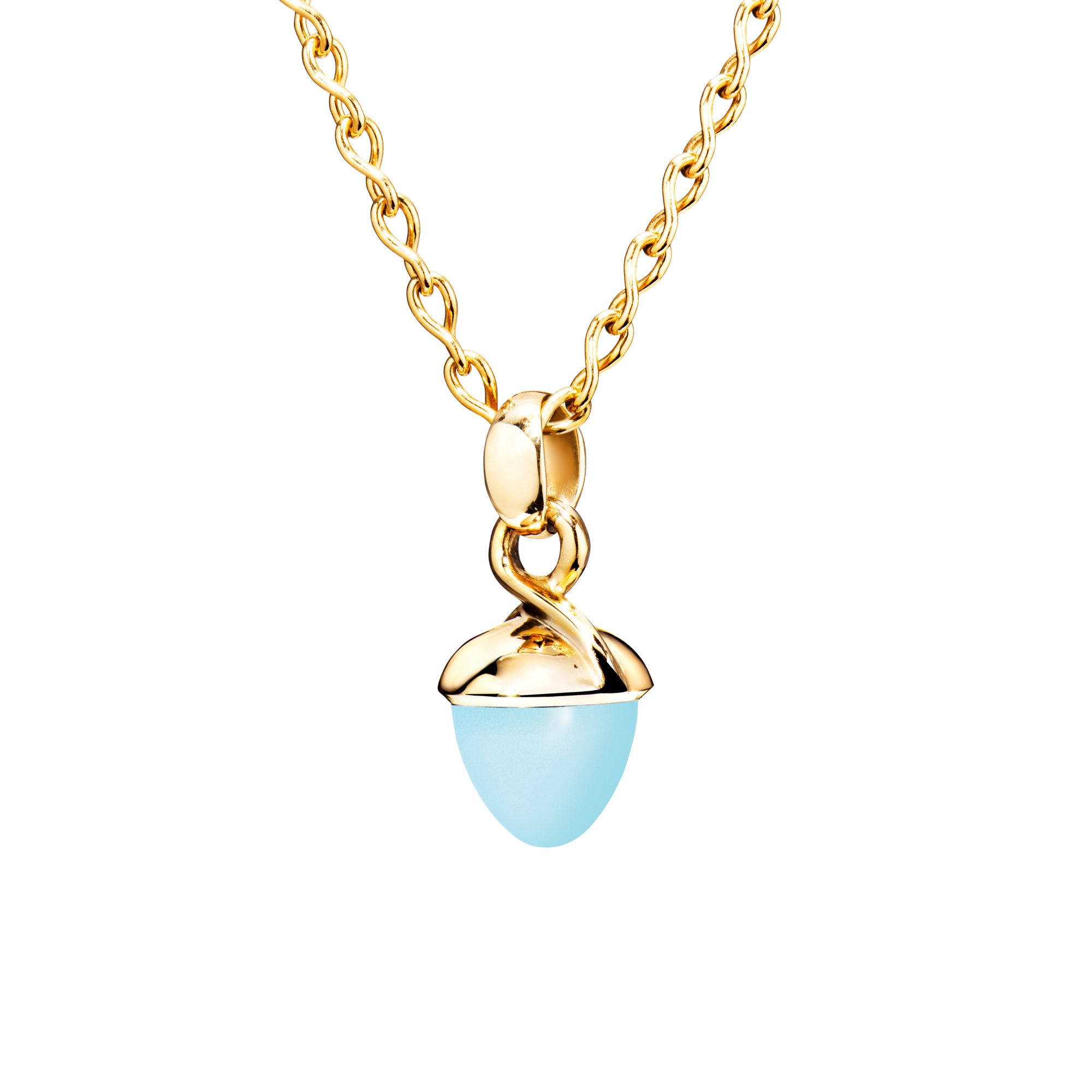 Tamara Comolli MIKADO Anhänger Bouquet Aqua Chalcedon (Ref: P-MB-ChAq-yg)