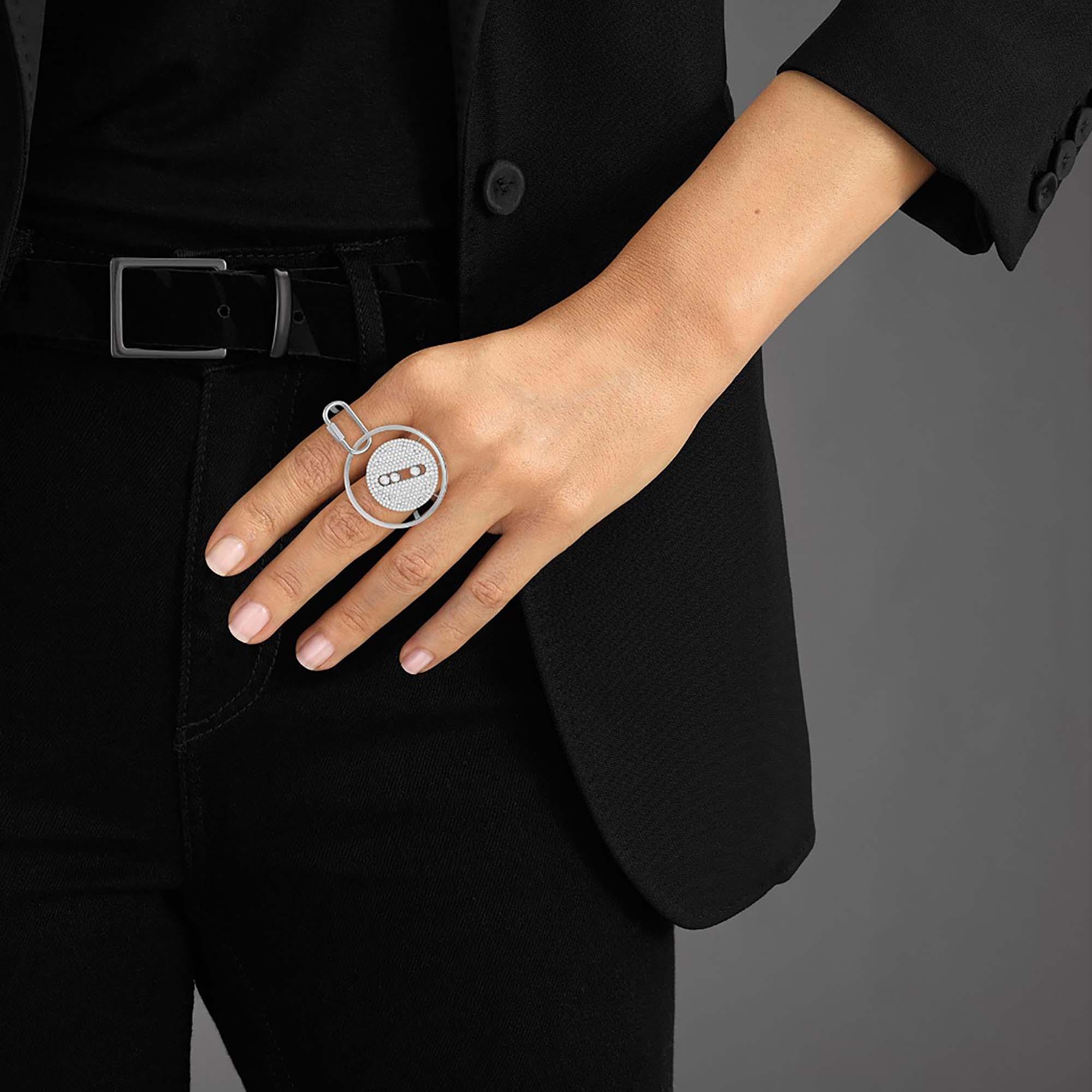 Messika Lucky Move Karabinerhaken Ring (Ref: 10821-YG)