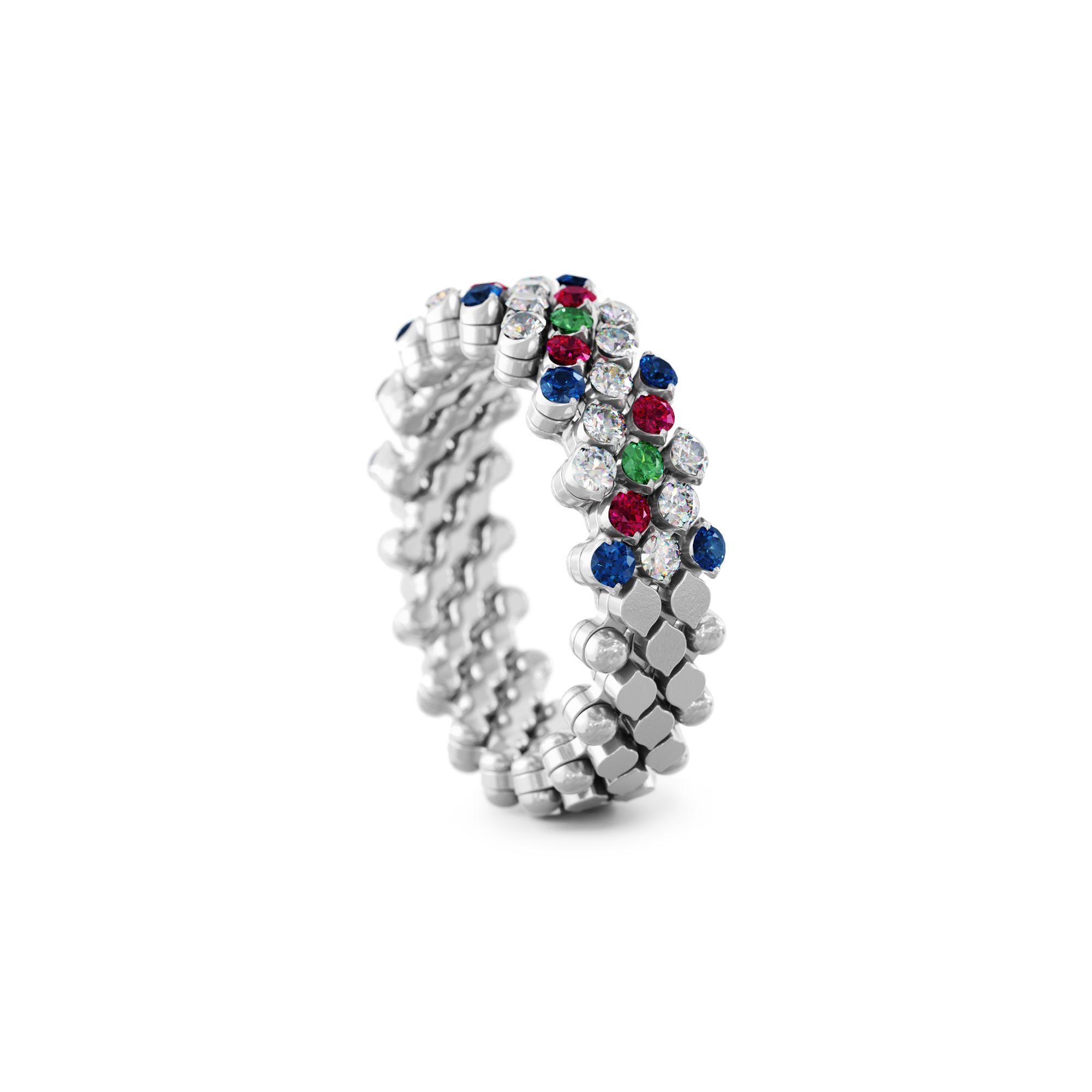 Serafino Consoli Brevetto Multi-Size Ring (Ref: RMS 5H4 WG WD BS R T MC)