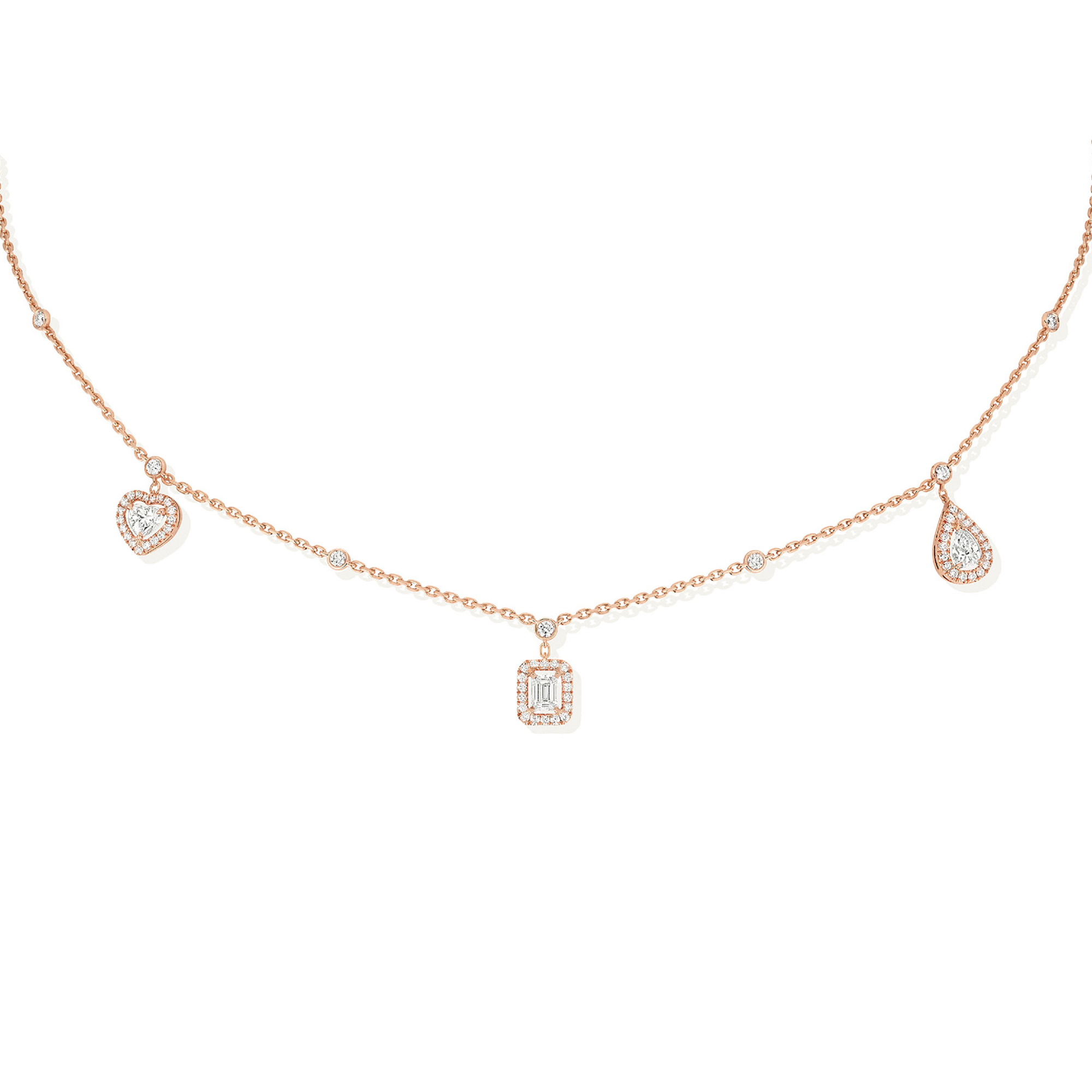 Messika My Twin Trio Halskette (Ref: 11945-PG)