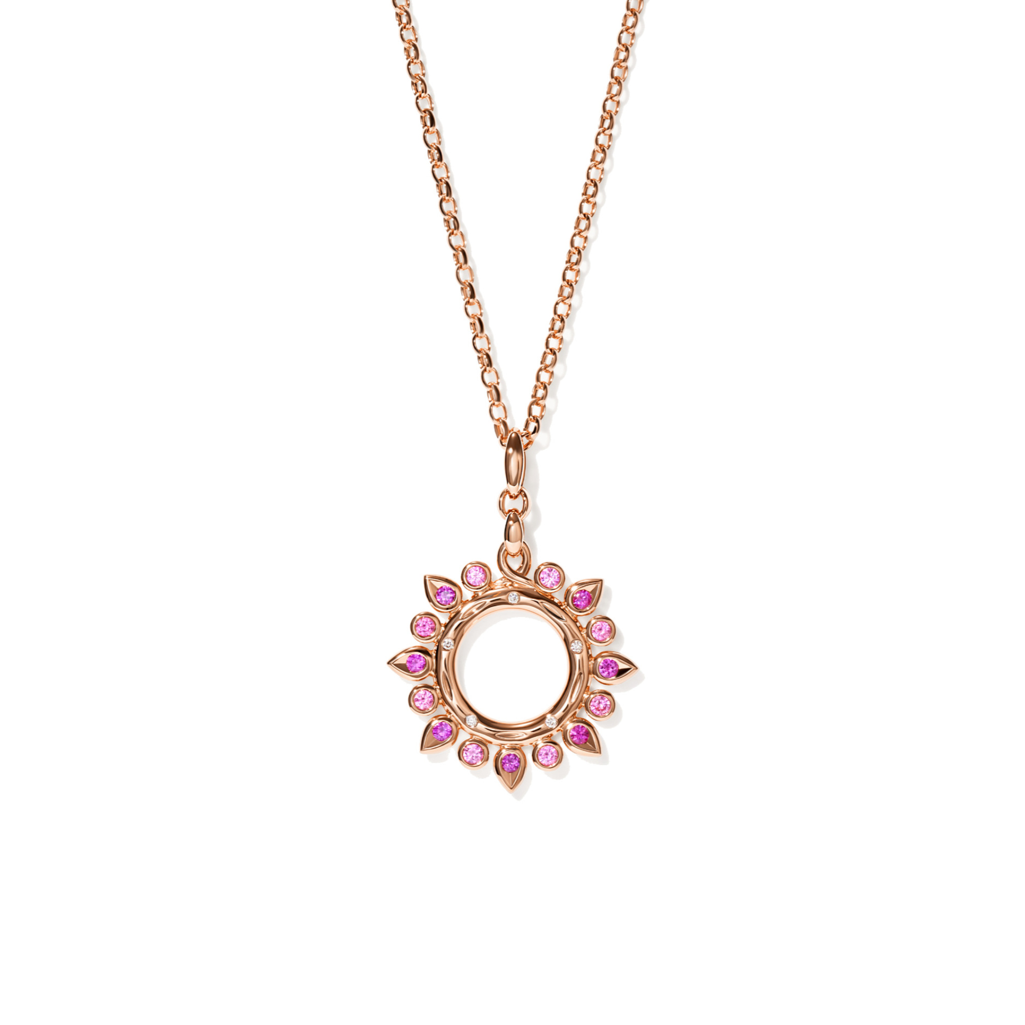 Tamara Comolli SIGNATURE Anhänger Sun 'Blush' Small (Ref: P-SIG-Sun-s-Blu-rg)