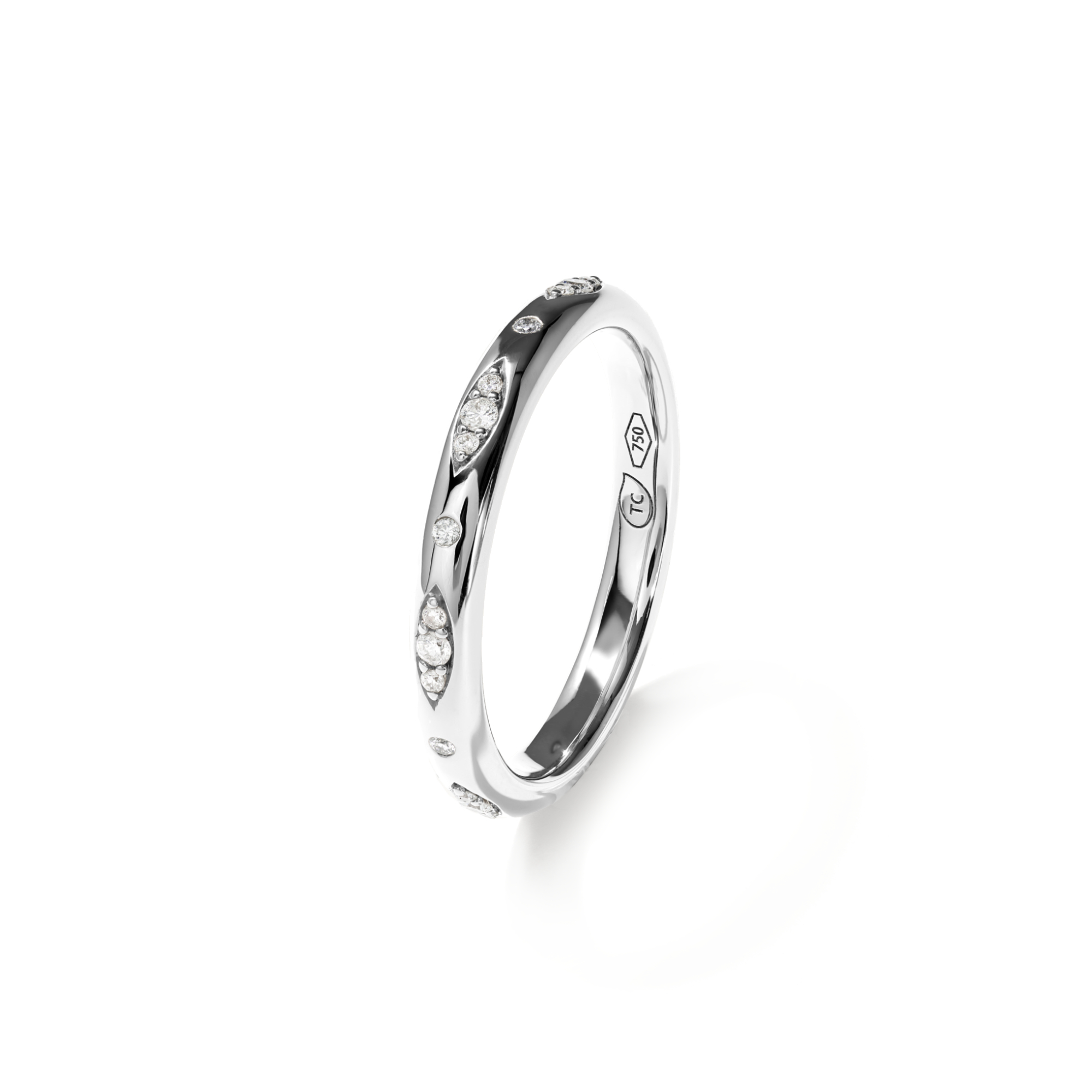 Tamara Comolli GYPSY Bandring Pavé 'Classic' (Ref: R-Gyp-B-ClP-wg)