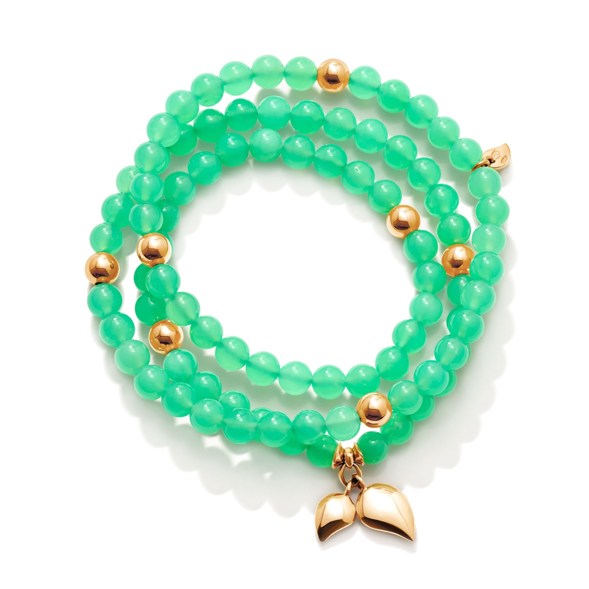 Tamara Comolli INDIA Armband medium Chrysoprase (Ref: B-IND-Chry-3-m-rg)