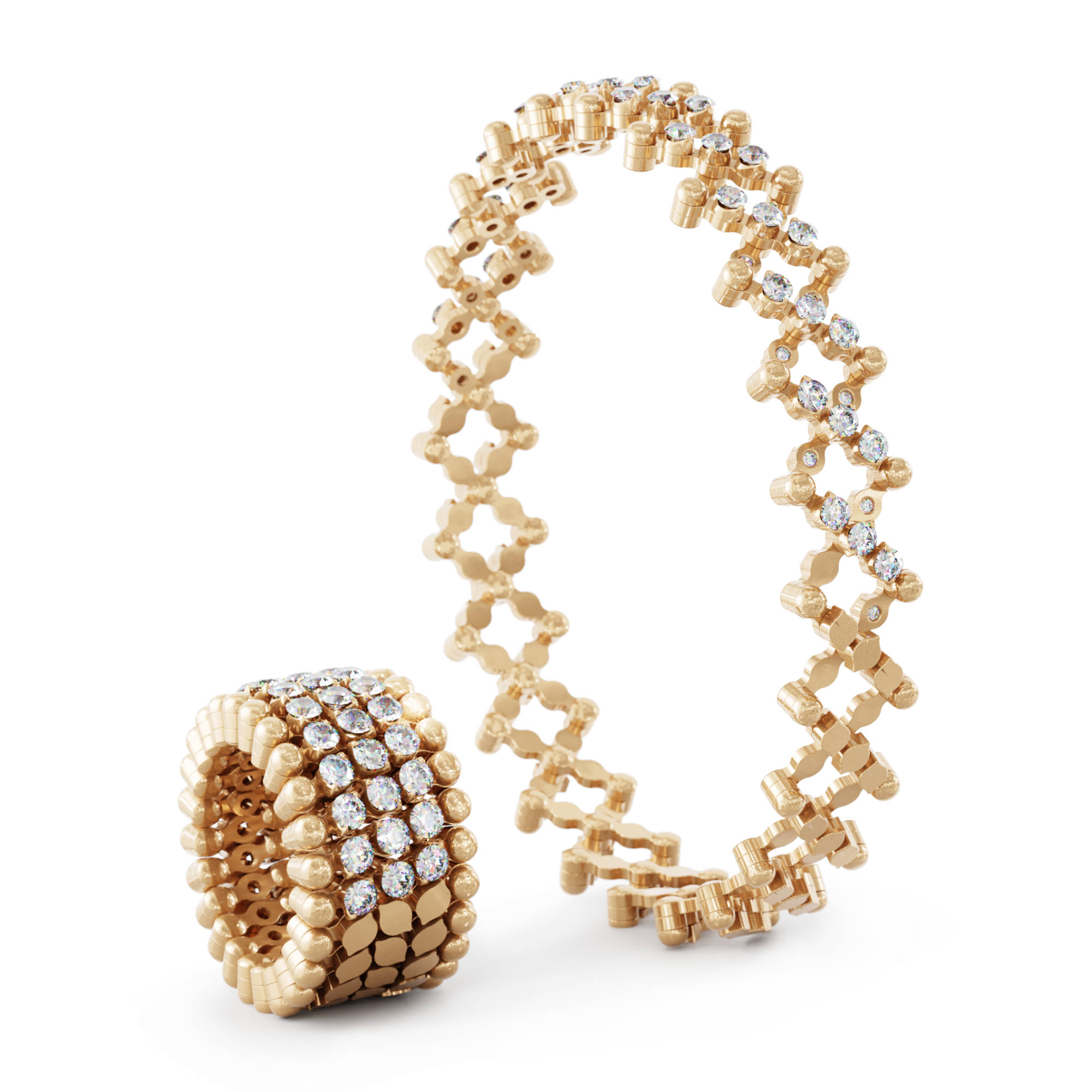 Serafino Consoli Brevetto Multi-Size Ring (Ref: S.RB 5HMI4 RG WD)