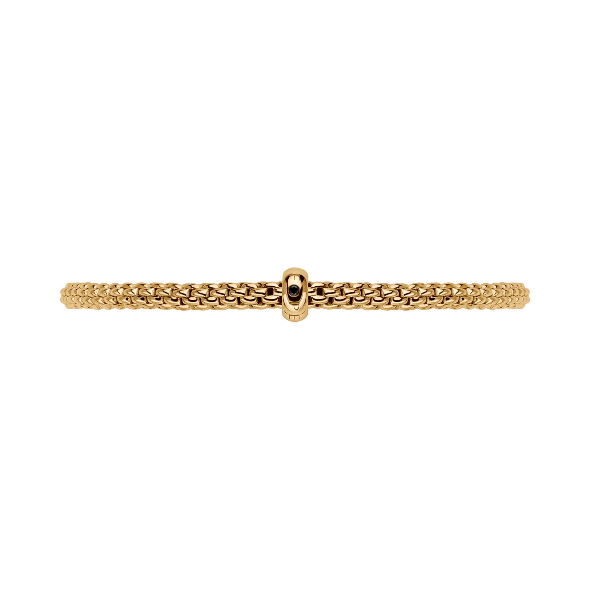 FOPE Prima Flex'it Armband mit schwarzen Brillanten (Ref: 01M08BX_BN_G_XGX_0XS)