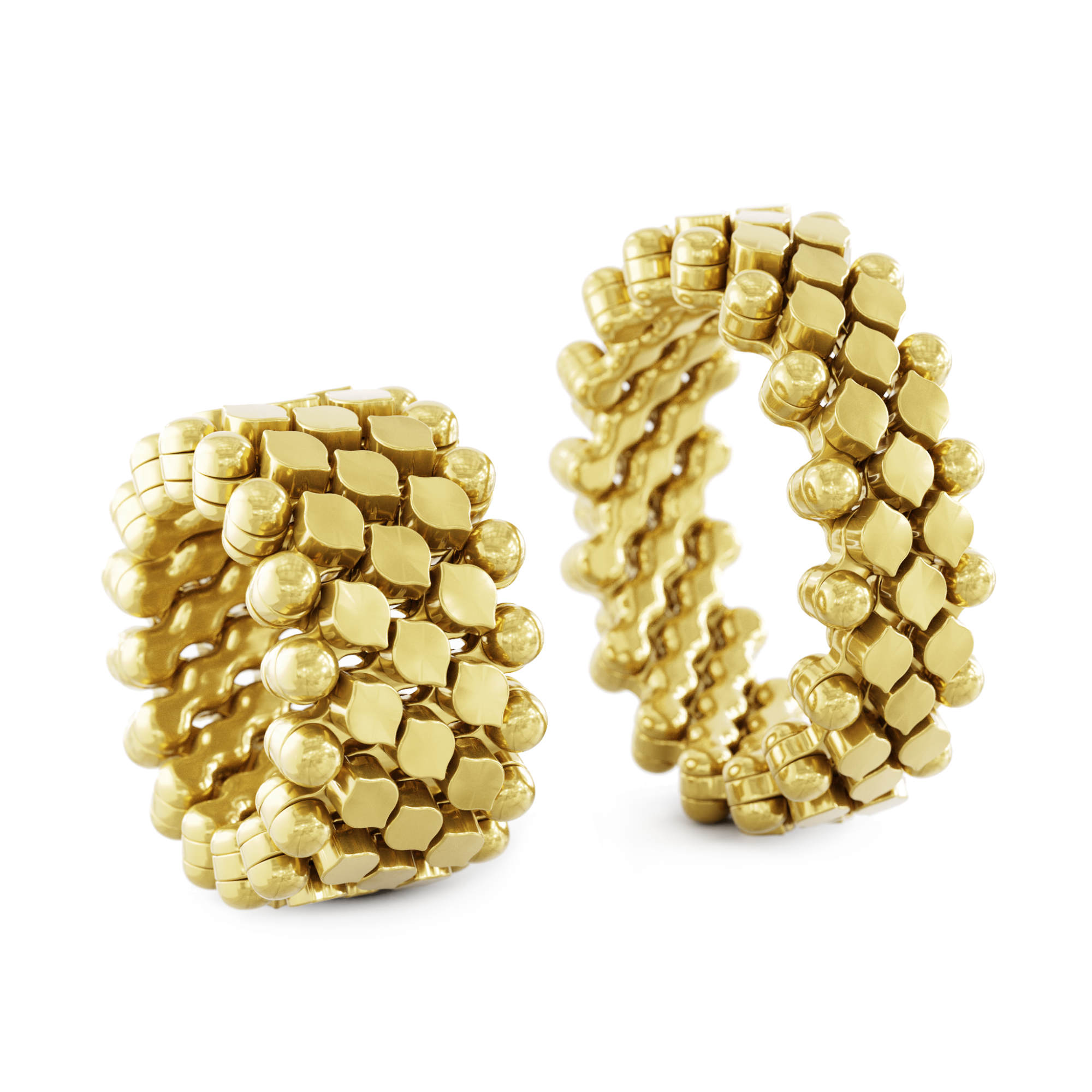 Serafino Consoli Brevetto Multi-Size Ring (Ref: RMS 5N7 YG)