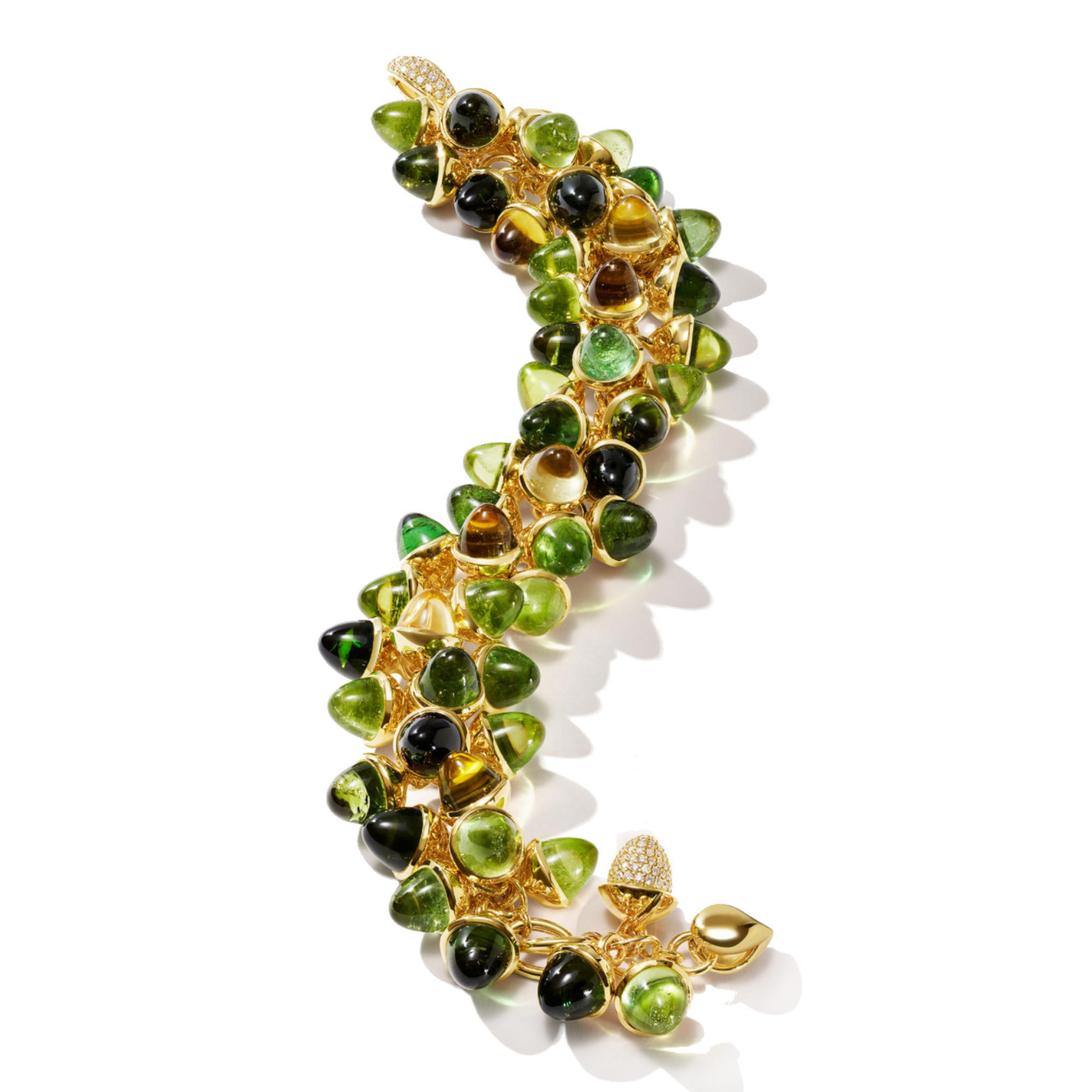 Tamara Comolli MIKADO Armband Flamenco Charm 'Rainforest' (Ref: B-MFL-RF-p-yg)