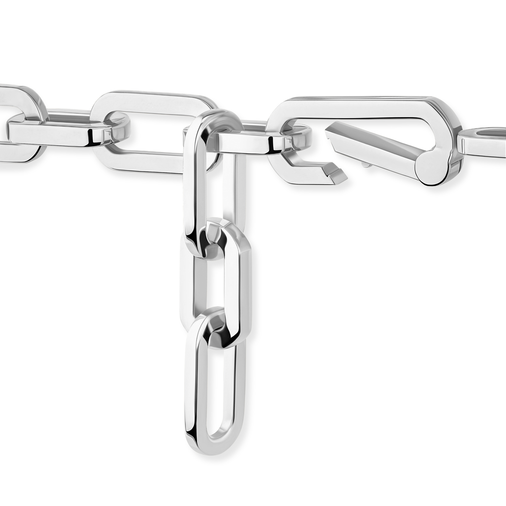 Messika Move Link 3 Rows Halskette (Ref: 14437-WG)