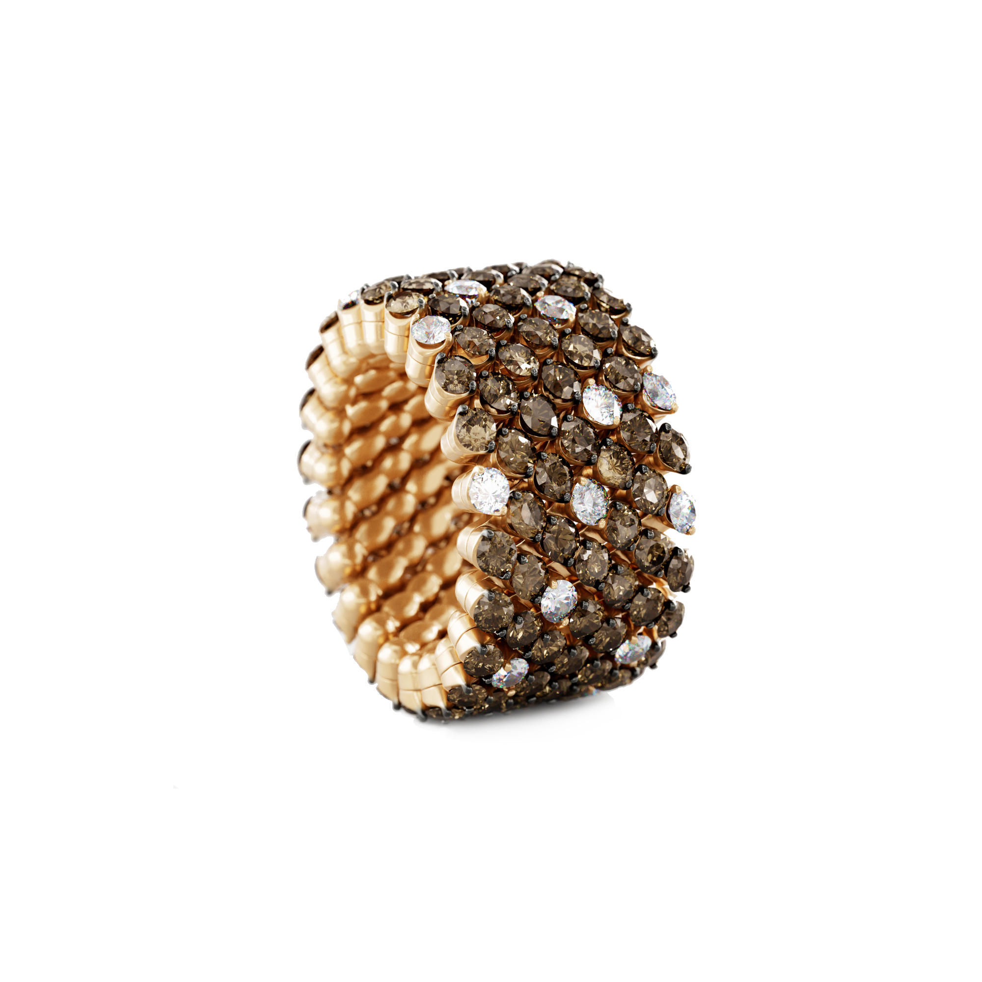 Serafino Consoli Brevetto Multi-Size Ring (Ref: RMS 7F2 RBG BRD WD SPOT)