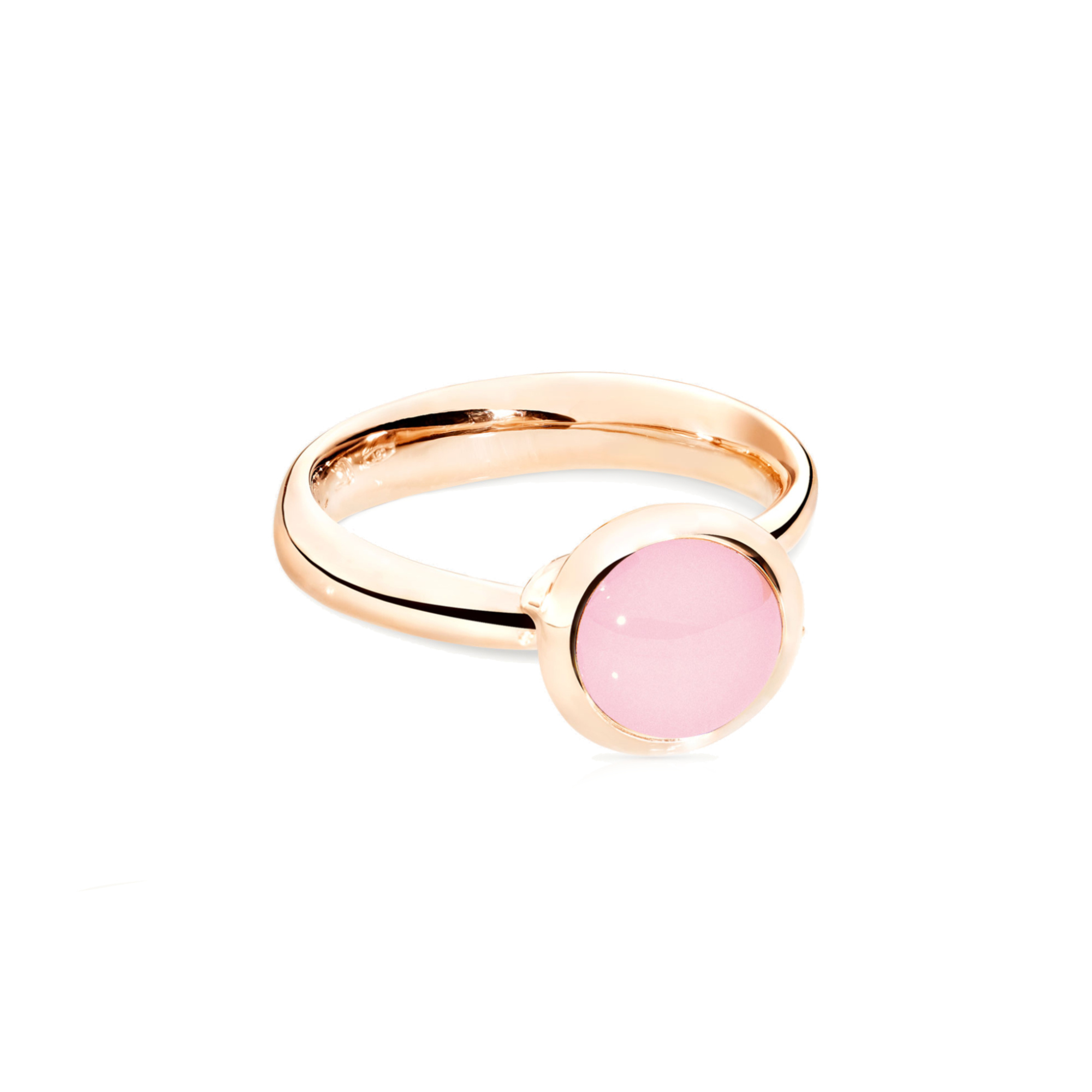 Tamara Comolli BOUTON Ring small Chalcedony pink (Ref: R-BOU-s-ChPi-rg)