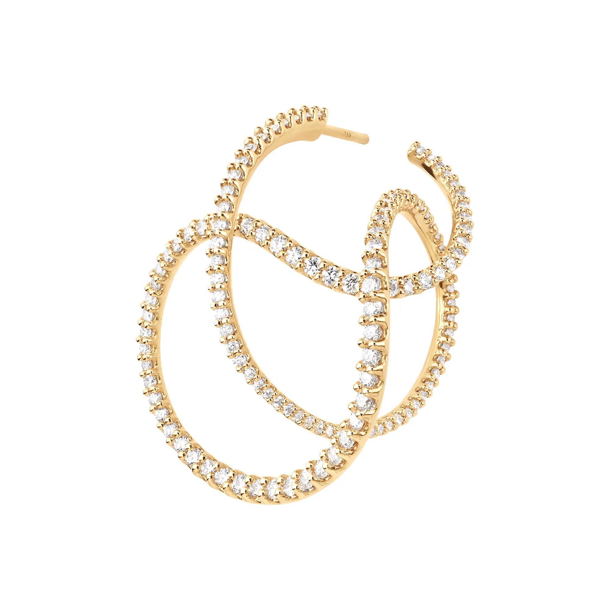 Ole Lynggaard Copenhagen Twisted Love Bands Ohrring einzeln (Ref: A3096-401)