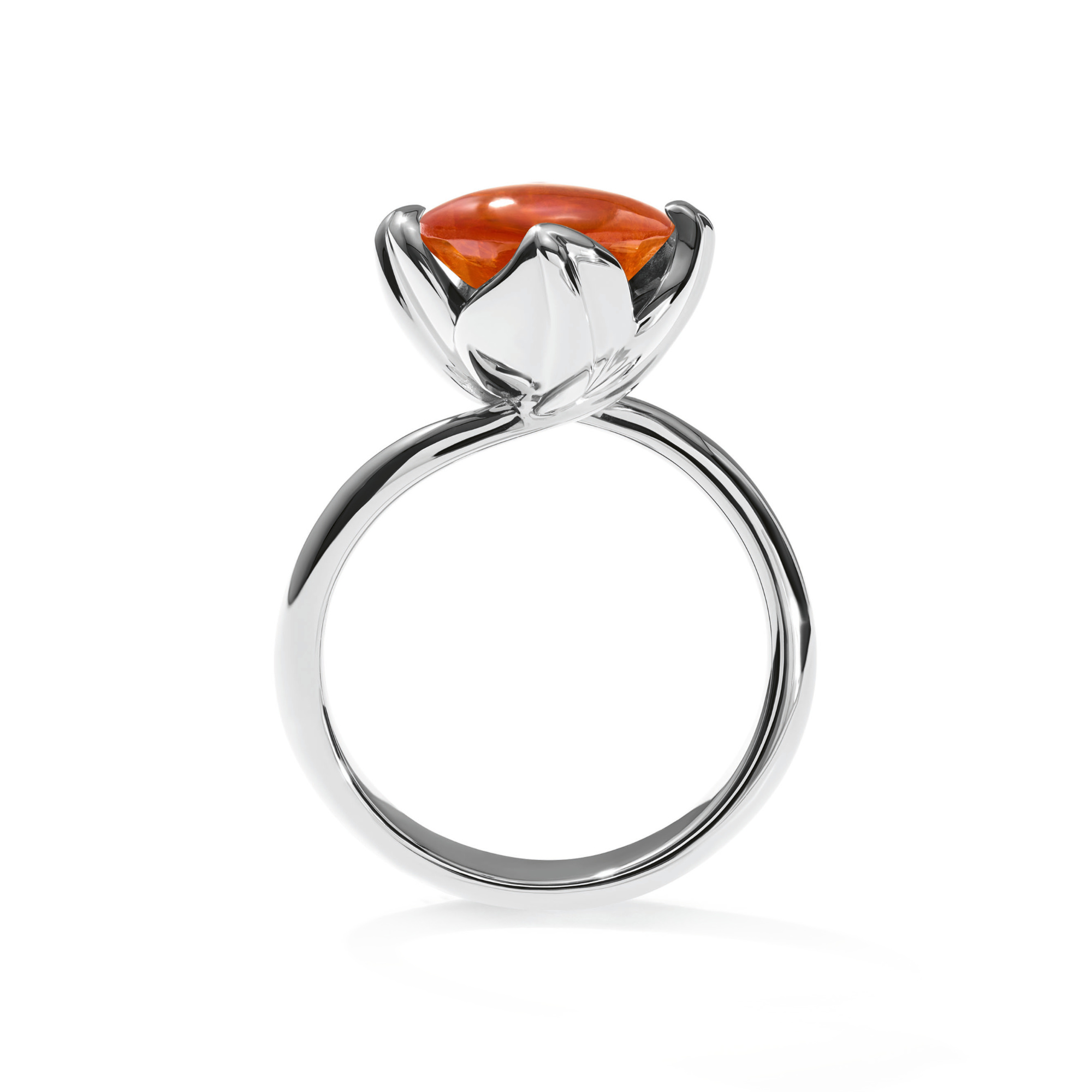 Tamara Comolli TULIP Ring Small mit Mandarin Granat (Ref: R-TUL-s-Man-wg)