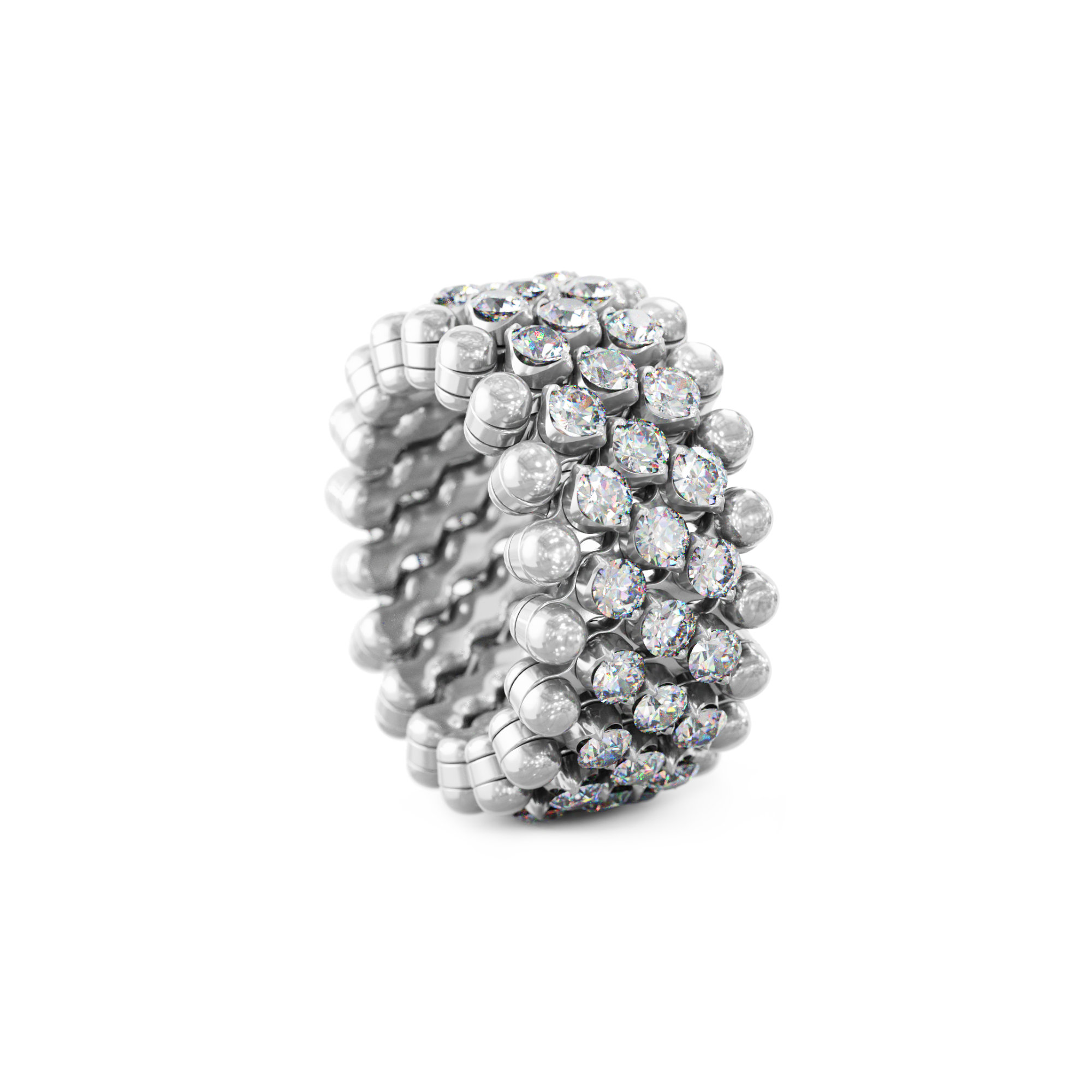 Serafino Consoli Brevetto Multi-Size Ring (Ref: RMS 5M4 WG WD)