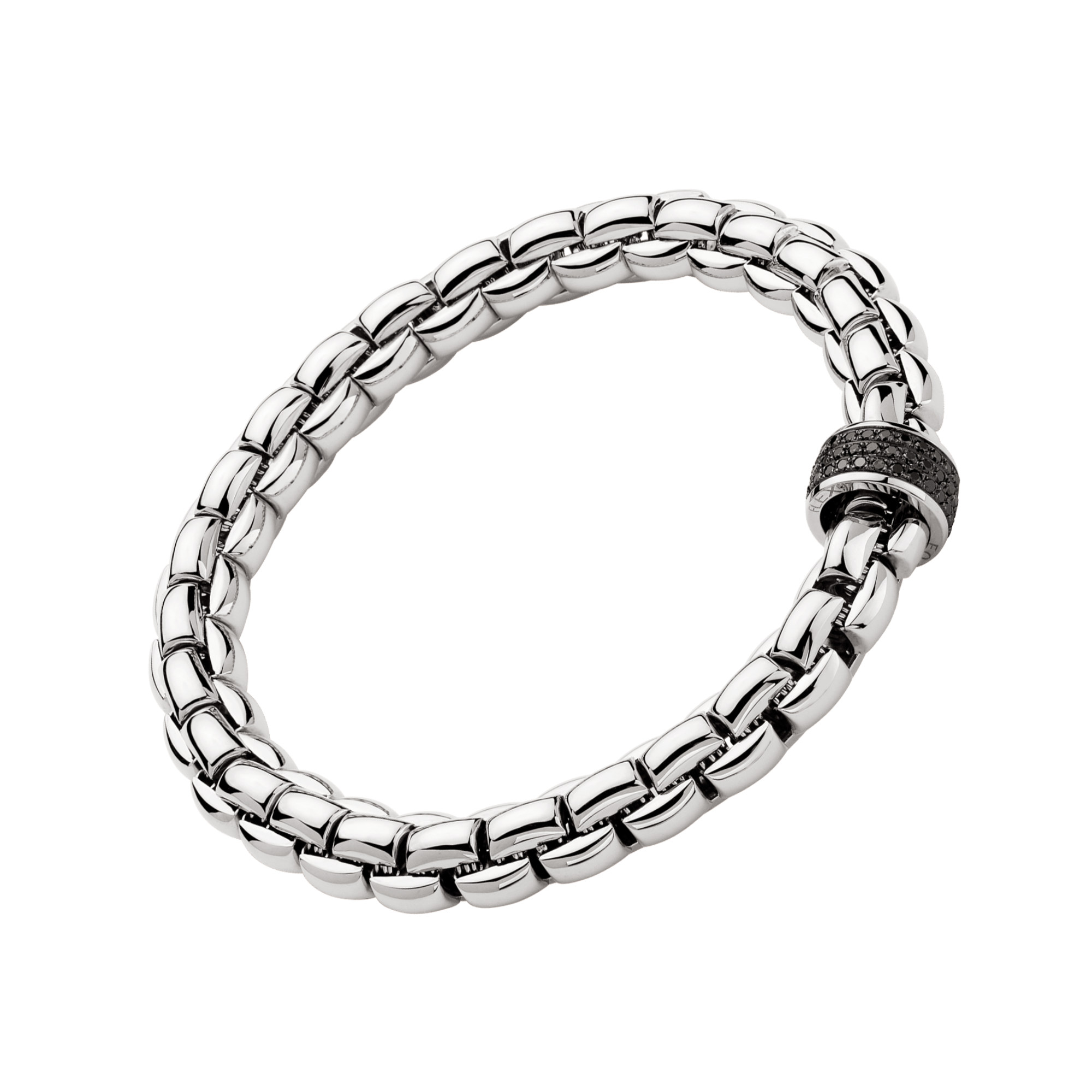 FOPE Eka Flex'it Armband mit schwarzen Diamanten (Ref: 60411BX_PN_B_X1X_0XS)