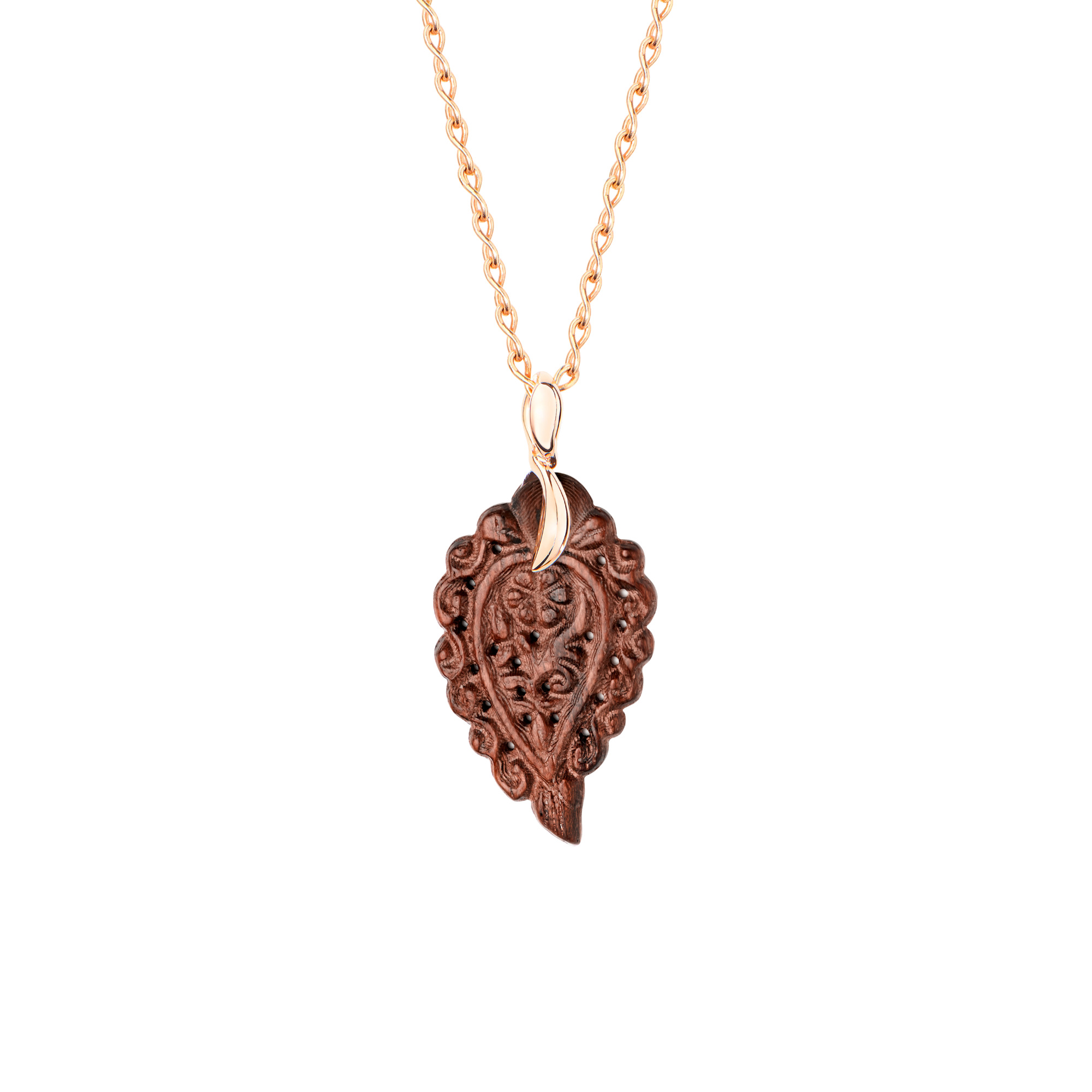 Tamara Comolli INDIA Leaf Anhänger Small Snakewood (Ref: P-IND-s-SW-rg)