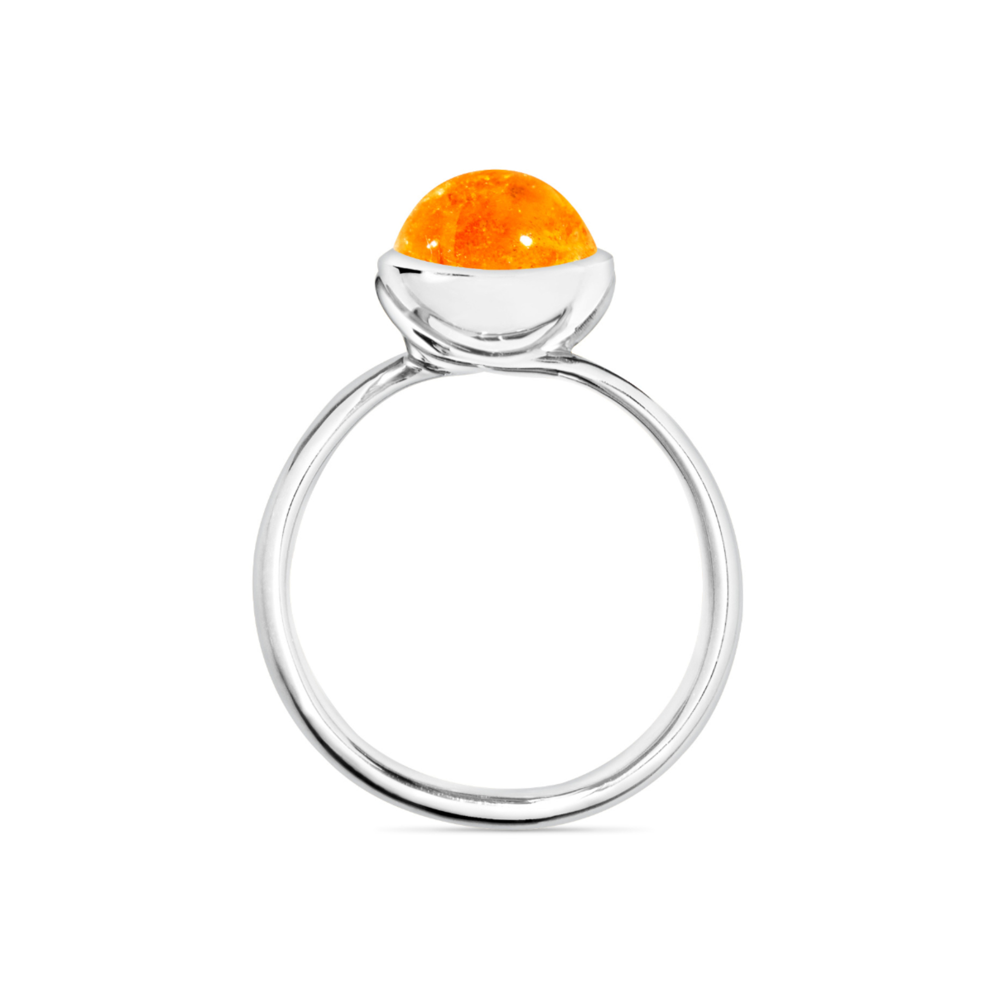 Tamara Comolli BOUTON Ring small Mandarin Granat (Ref: R-BOU-s-Man-wg)