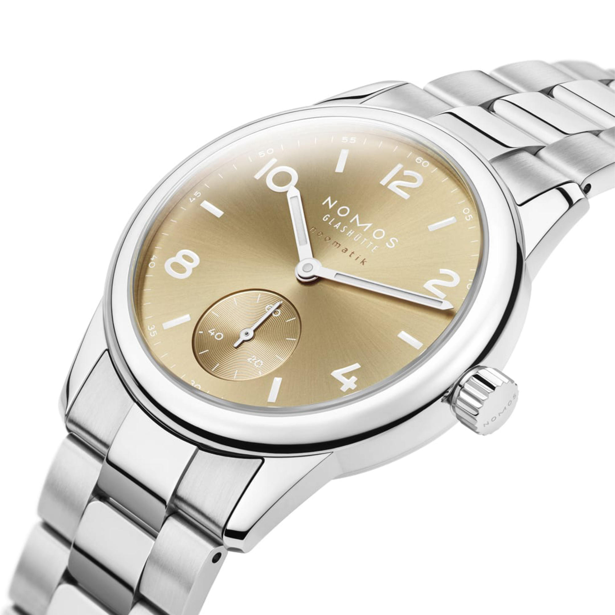 NOMOS Glashütte Club Sport Neomatik 34 Gold (Ref: 755.SB)