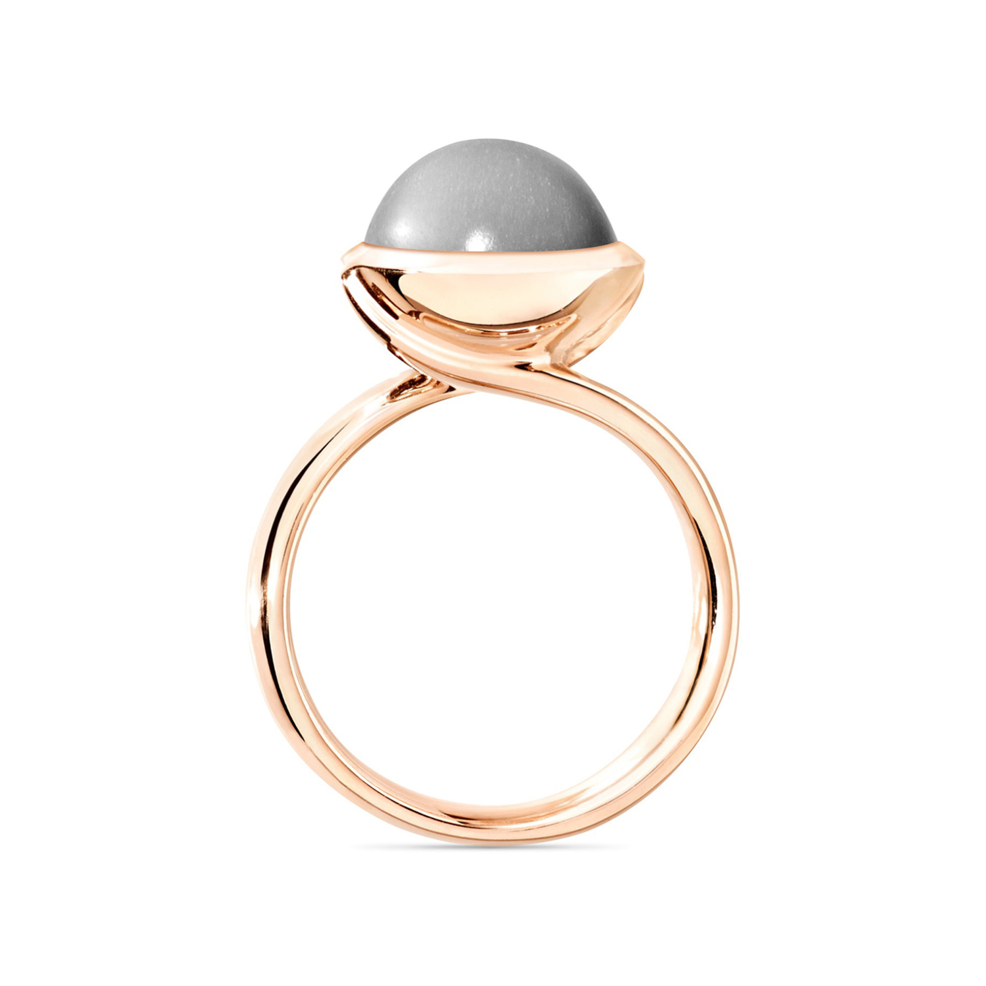 Tamara Comolli BOUTON Ring large grauer Mondstein (Ref: R-BOU-l-MoGr-rg)