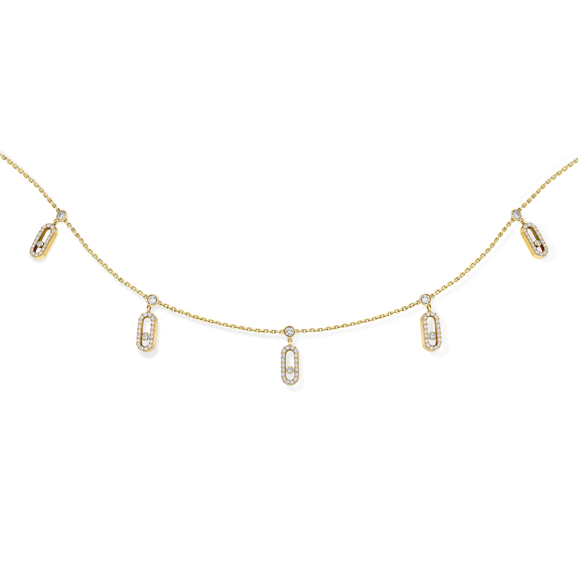 Messika Move Uno Choker Kette mit Quasten (Ref: 12150-YG)