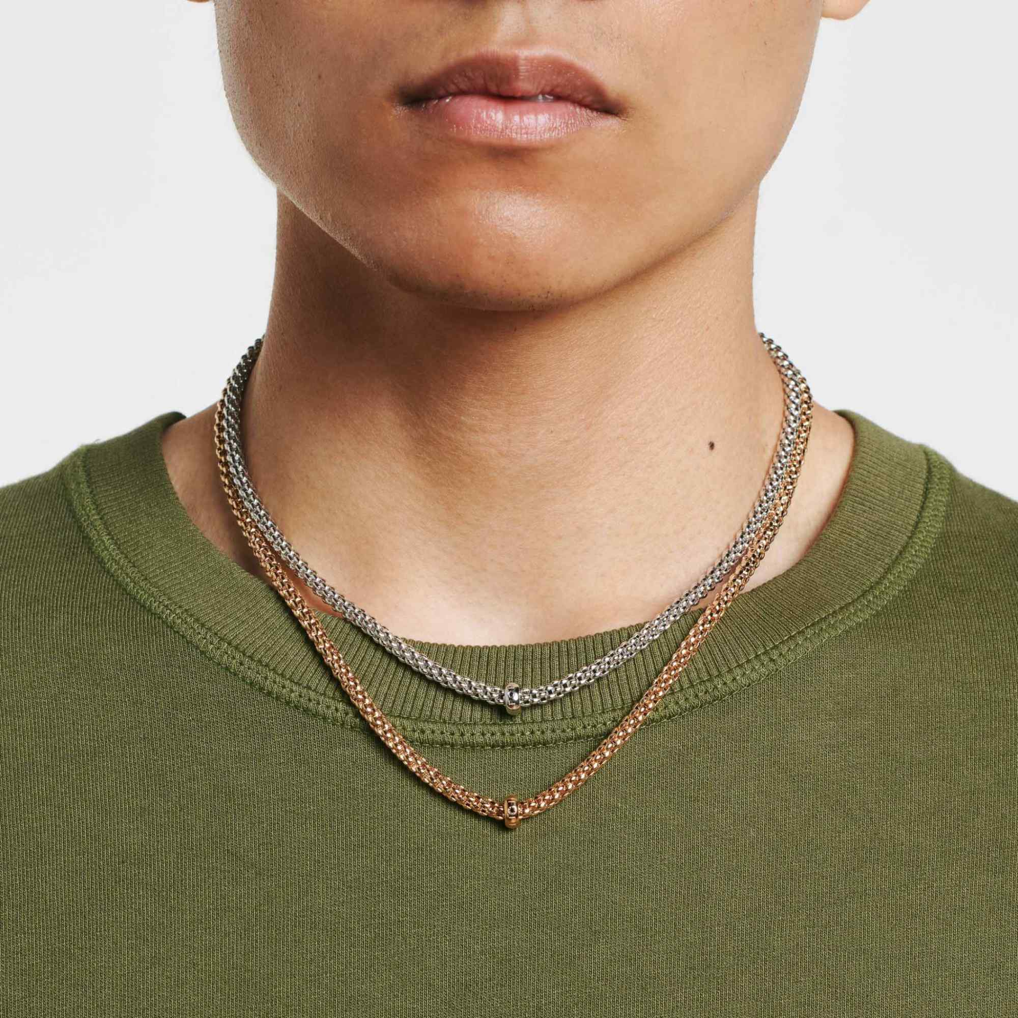 FOPE Solo Halskette mit schwarzen Diamanten (Ref: 62306CX_BN_B_XBX_043)