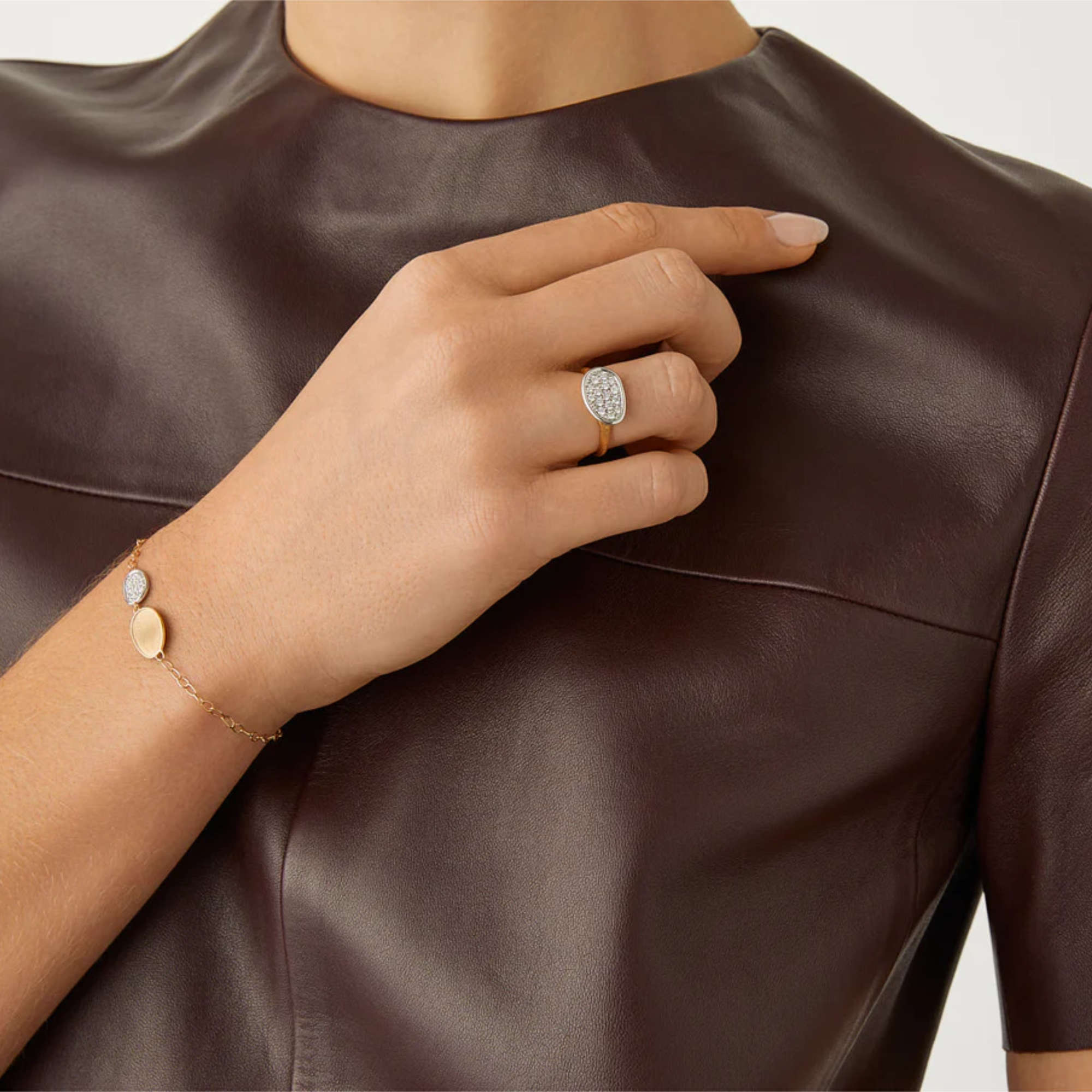Marco Bicego Lunaria Ring (Ref: AB581 B YW Q6)