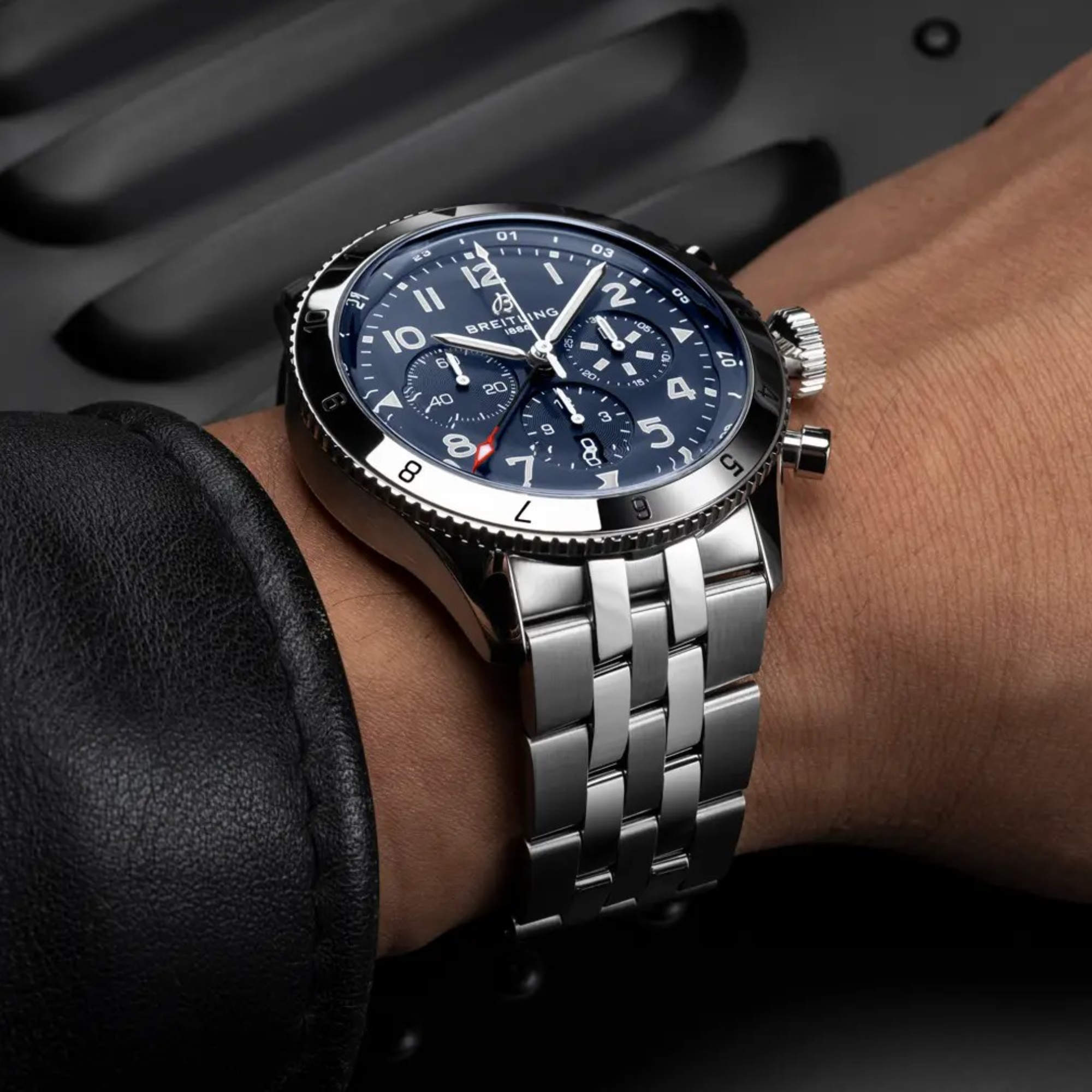 Breitling Super AVI B04 Chronograph GMT 46 Tribute to Vought F4U Corsair (Ref: AB04451A1C1A1)